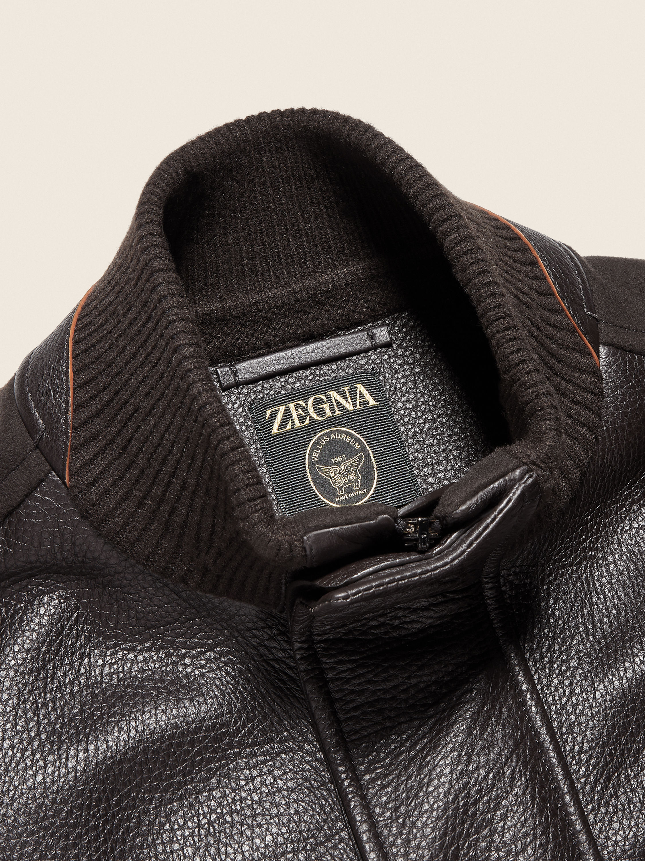 Vellus Aureum and Leather Blouson Product detail photo #5