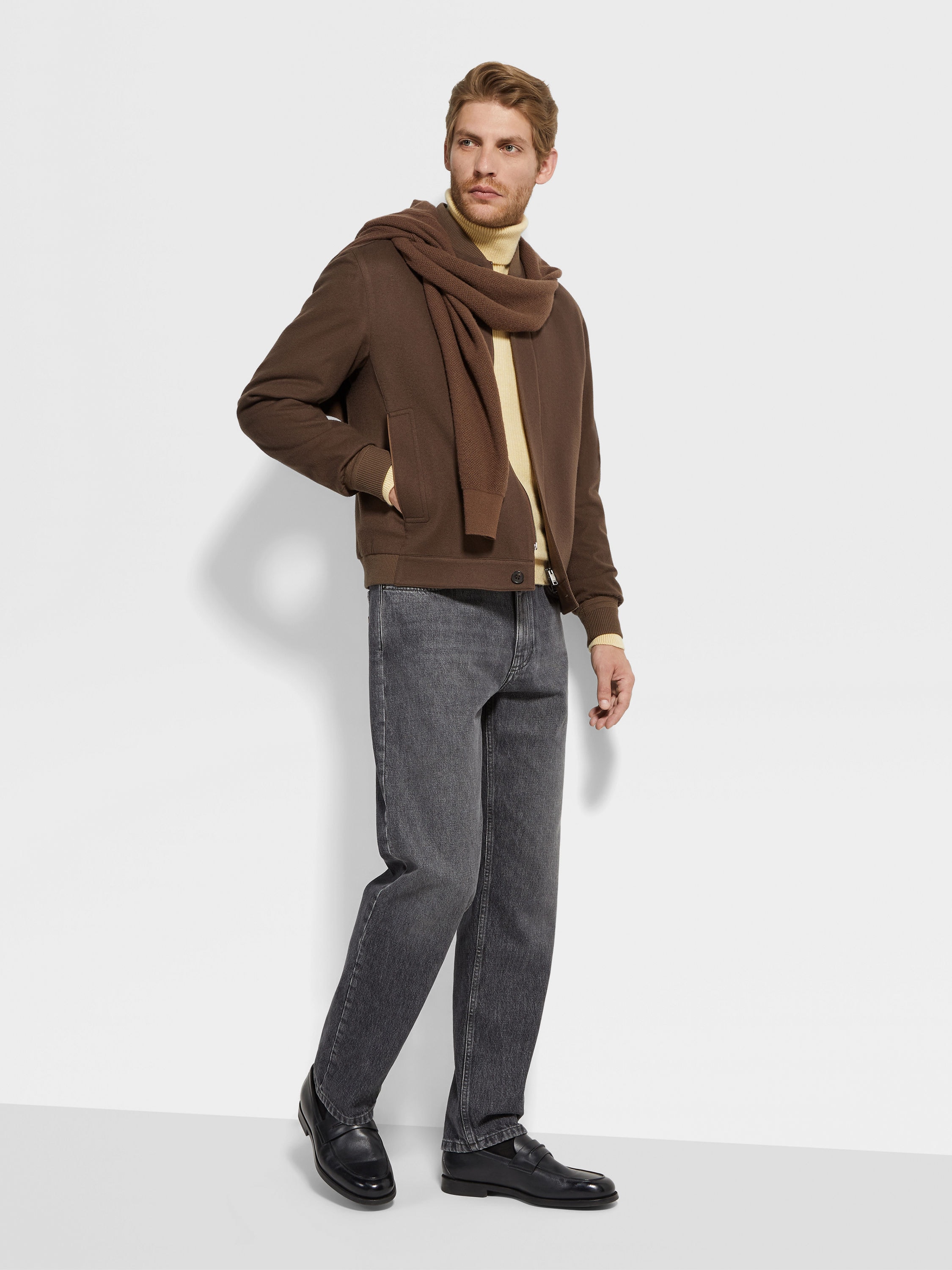 Oasi Cashmere Elementsボンバー 製品詳細写真 #1