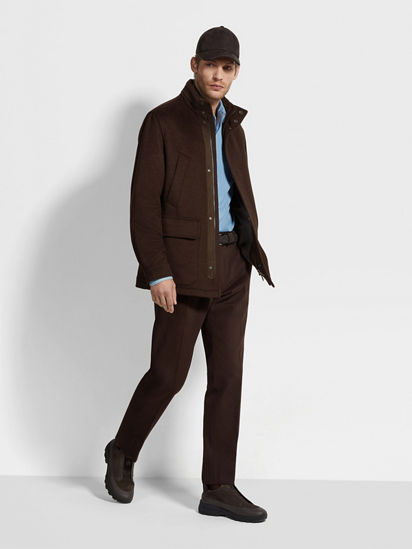 Oasi Cashmere Elements Car Coat FW25 35517882 | Zegna US