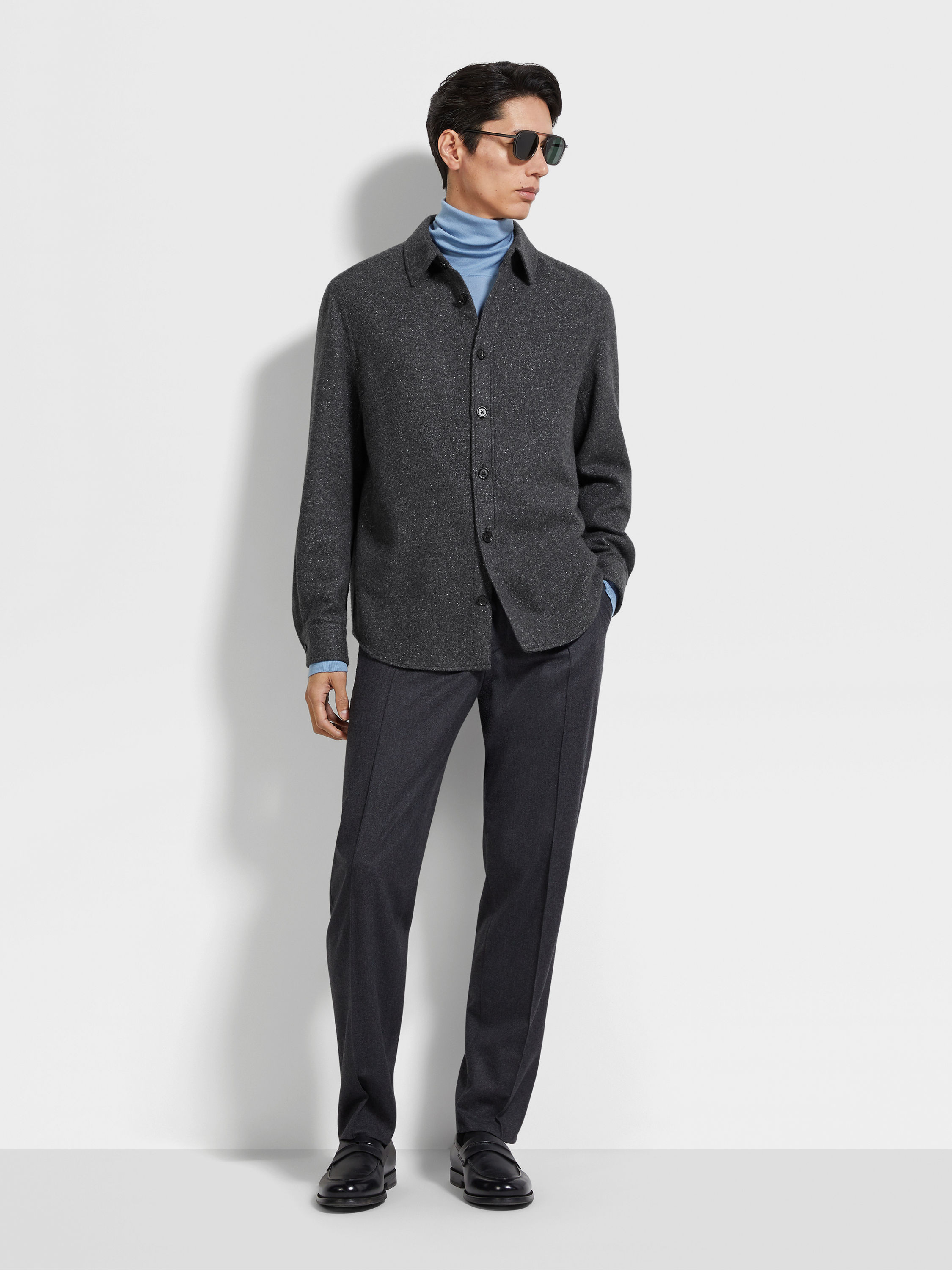 Overshirt in Cashmere e Seta Foto #1 di dettaglio del prodotto