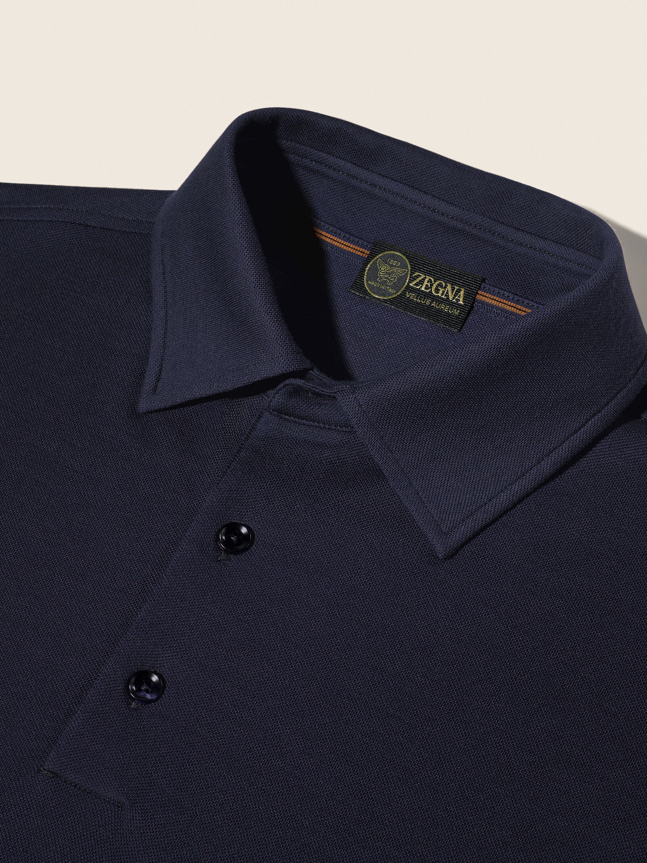 墨蓝色 Vellus Aureum Polo 衫 产品细节图 #5