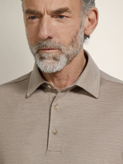Light Taupe Vellus Aureum Polo Shirt SS26 35581977 | Zegna US