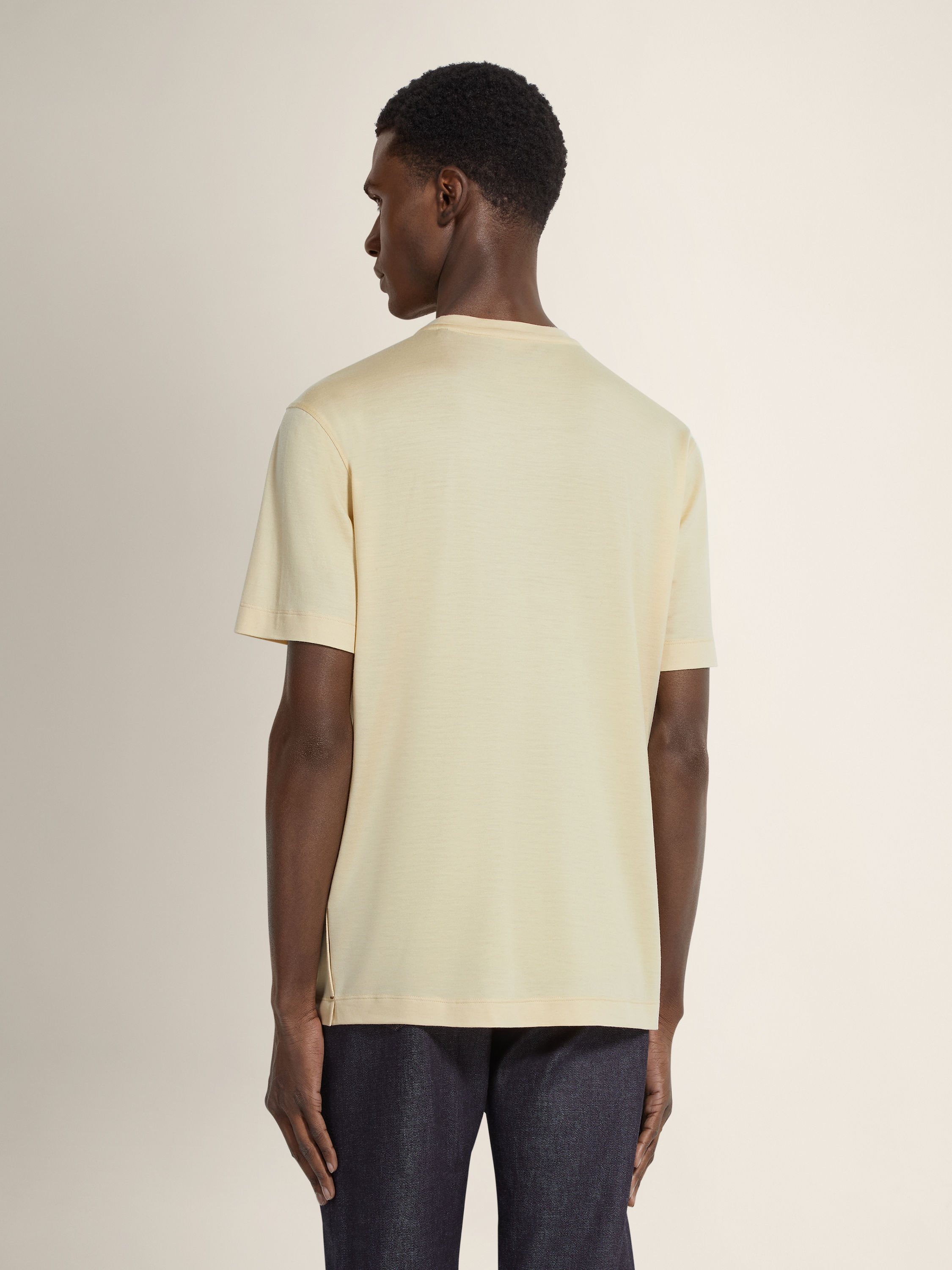 Pastel Yellow Vellus Aureum T-Shirt Product detail photo #4