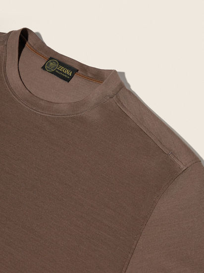 Brown Vellus Aureum T-Shirt SS26 35580535 | Zegna HK