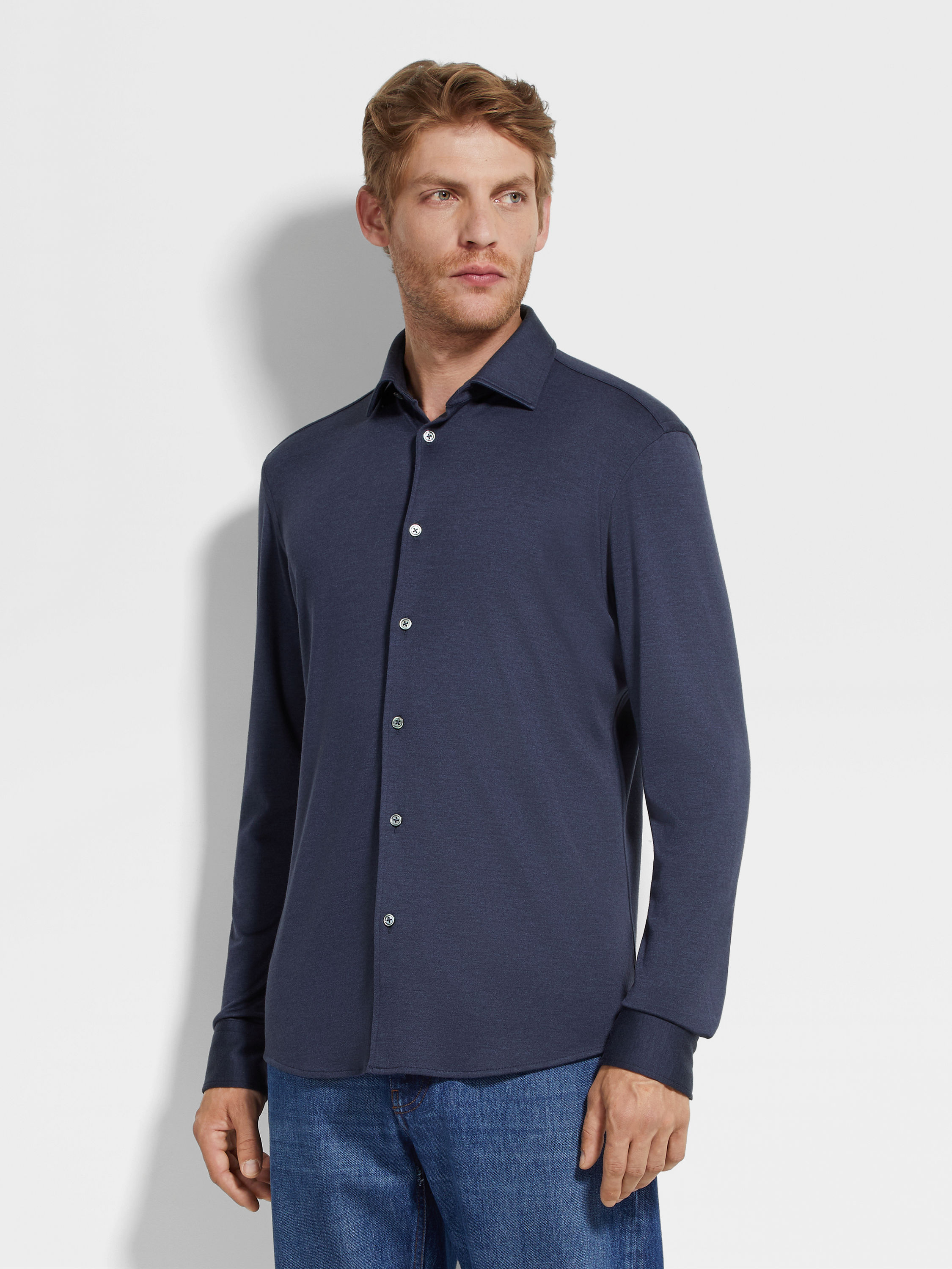 Cashmere and Silk Shirt Product detail photo #3