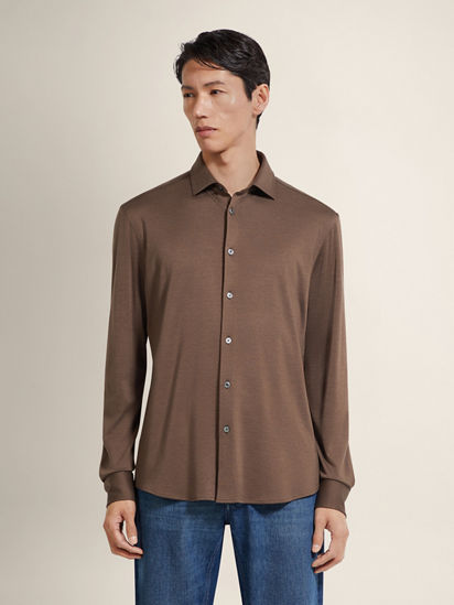 カシミヤ&シルク シャツ FW26 35559325 | Zegna JP