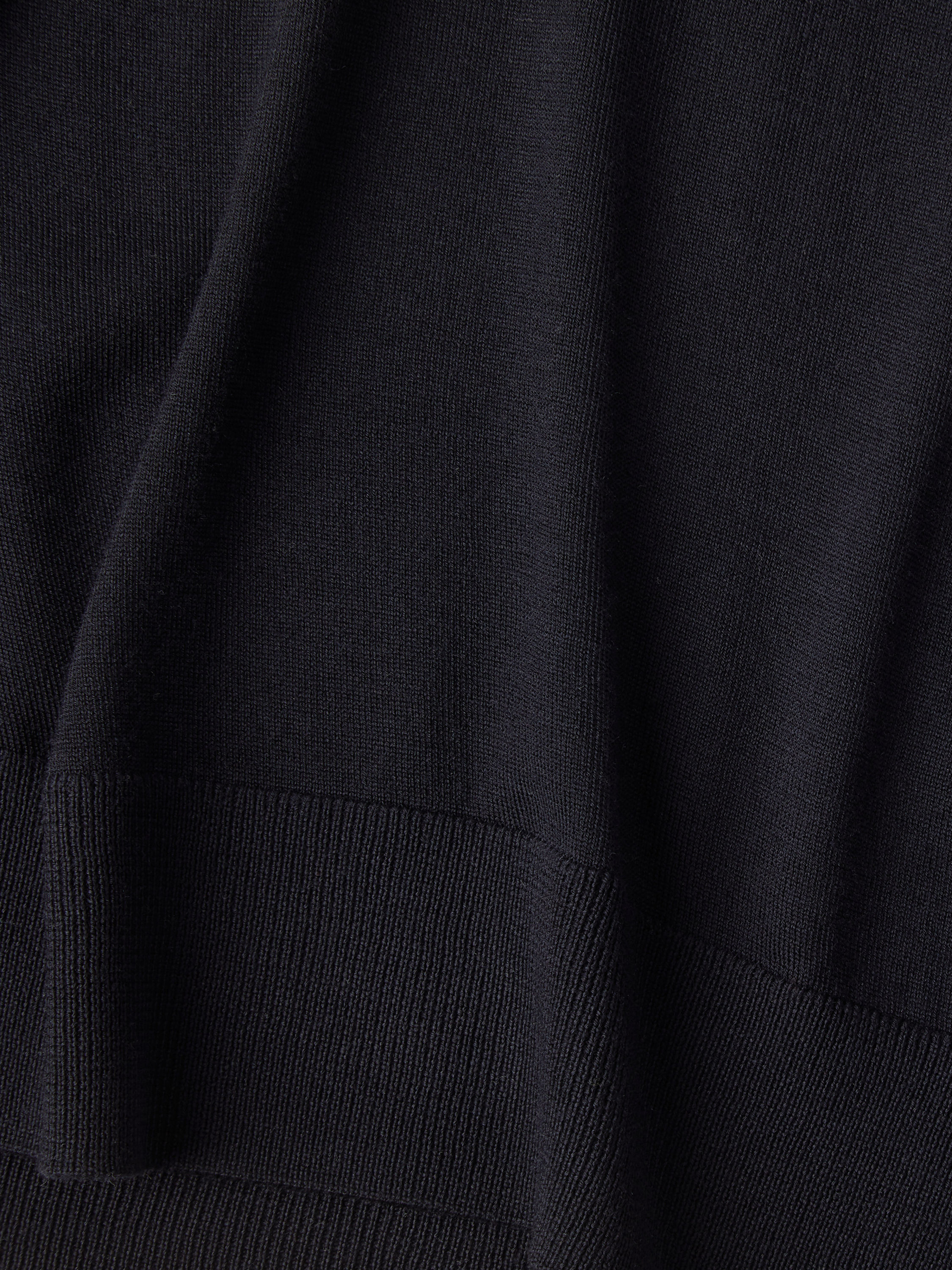 Navy Blue Wool Crewneck Product detail photo #2