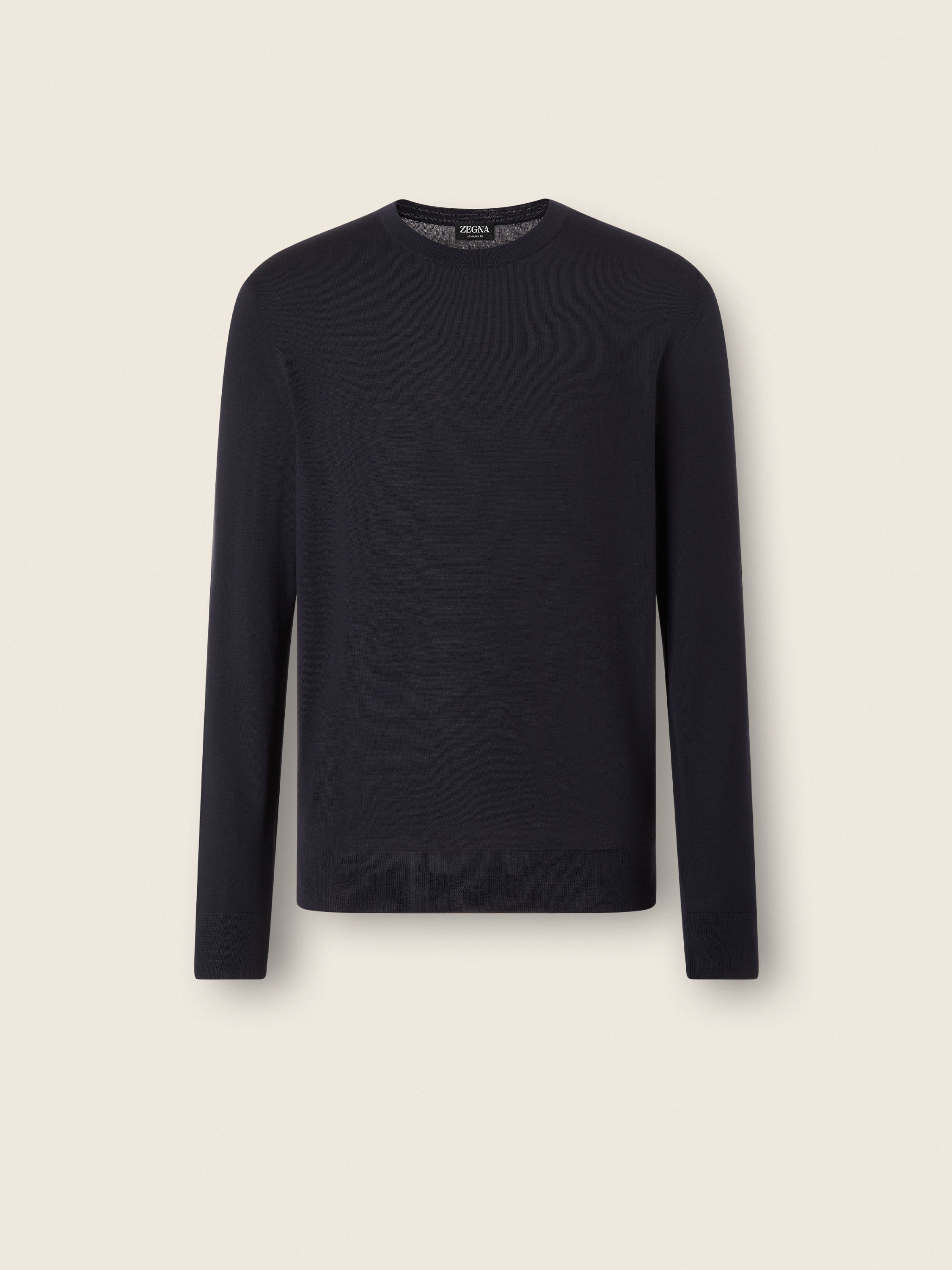 Navy Blue Wool Crewneck Main product photo