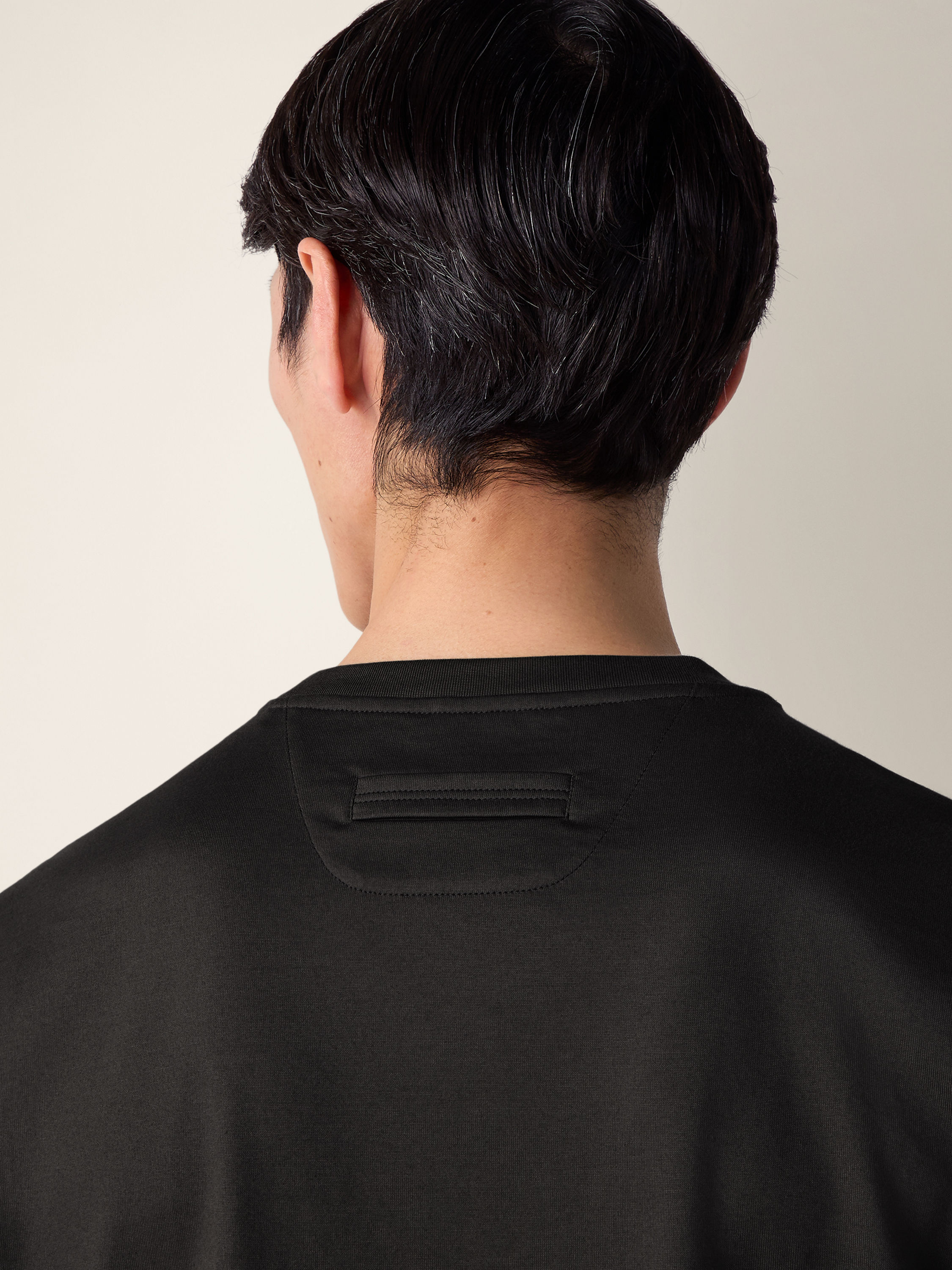 ブラック コットンTシャツ 製品詳細写真 #1