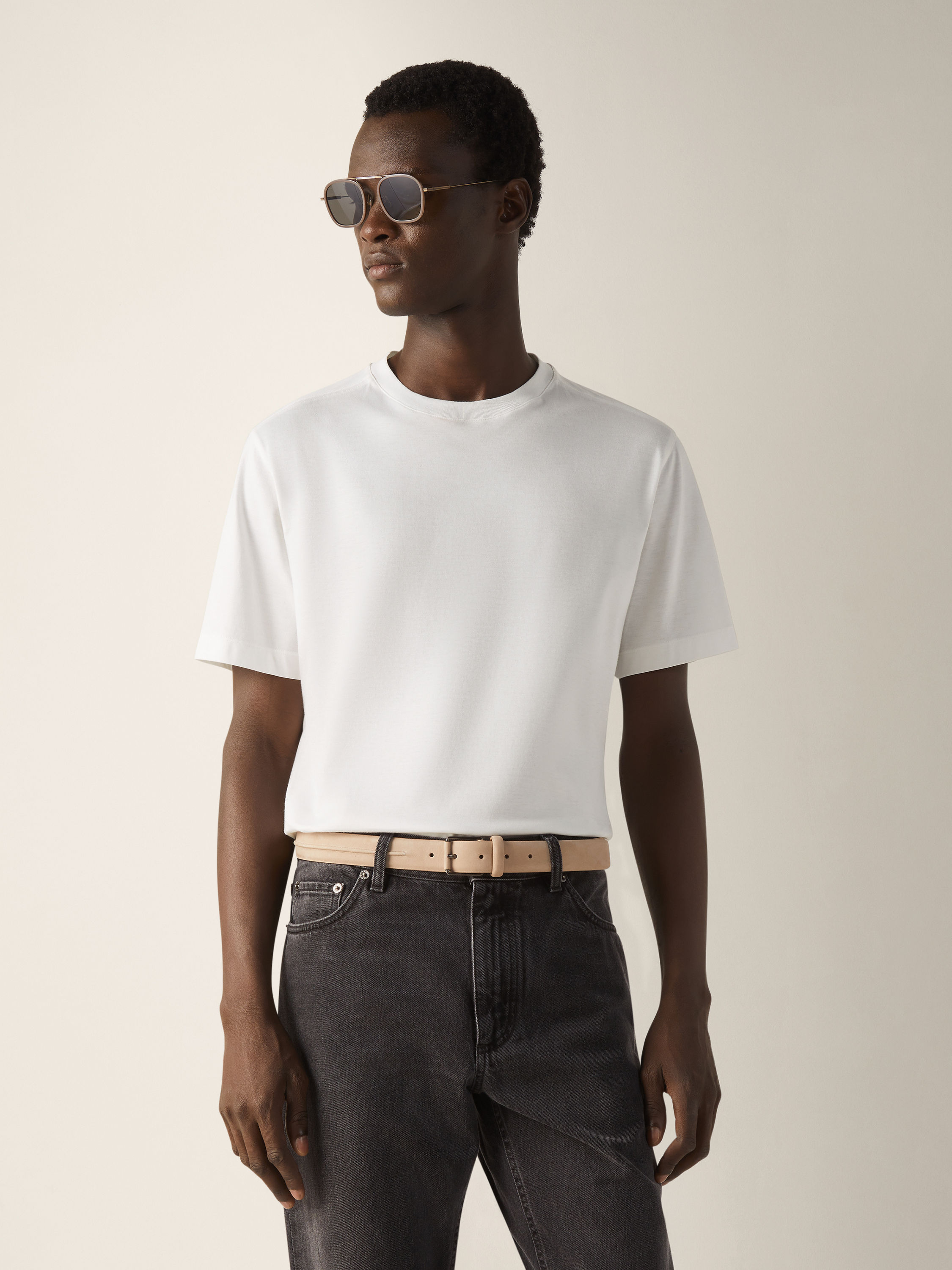 オプティカルホワイト コットンTシャツ 製品詳細写真 #2