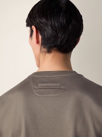 ダークトープ コットン Tシャツ SS26 37150238 | Zegna JP