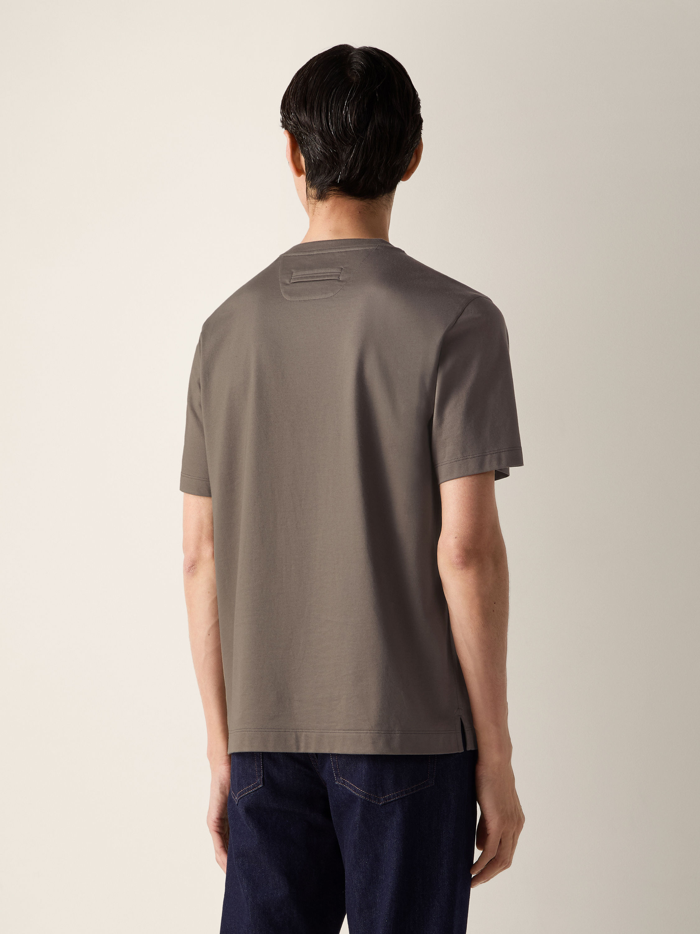 ダークトープ コットン Tシャツ 製品詳細写真 #3