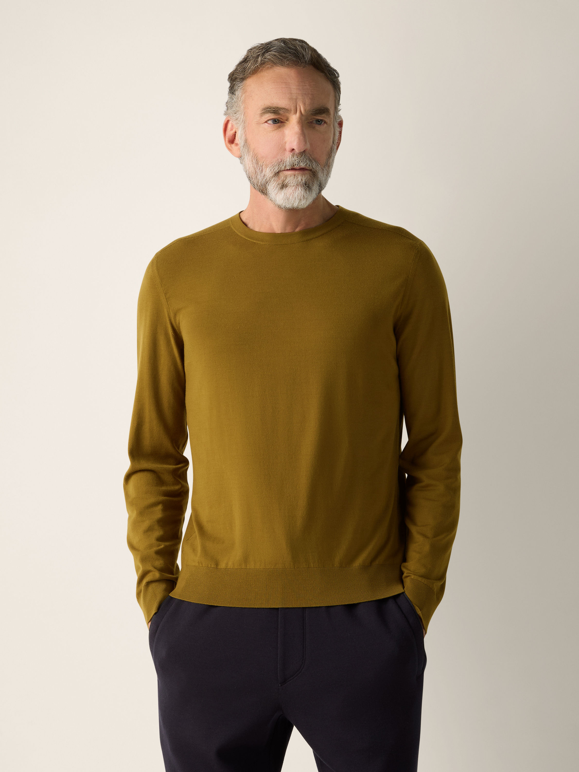 Olive Green Vellus Aureum Crewneck Product detail photo #3