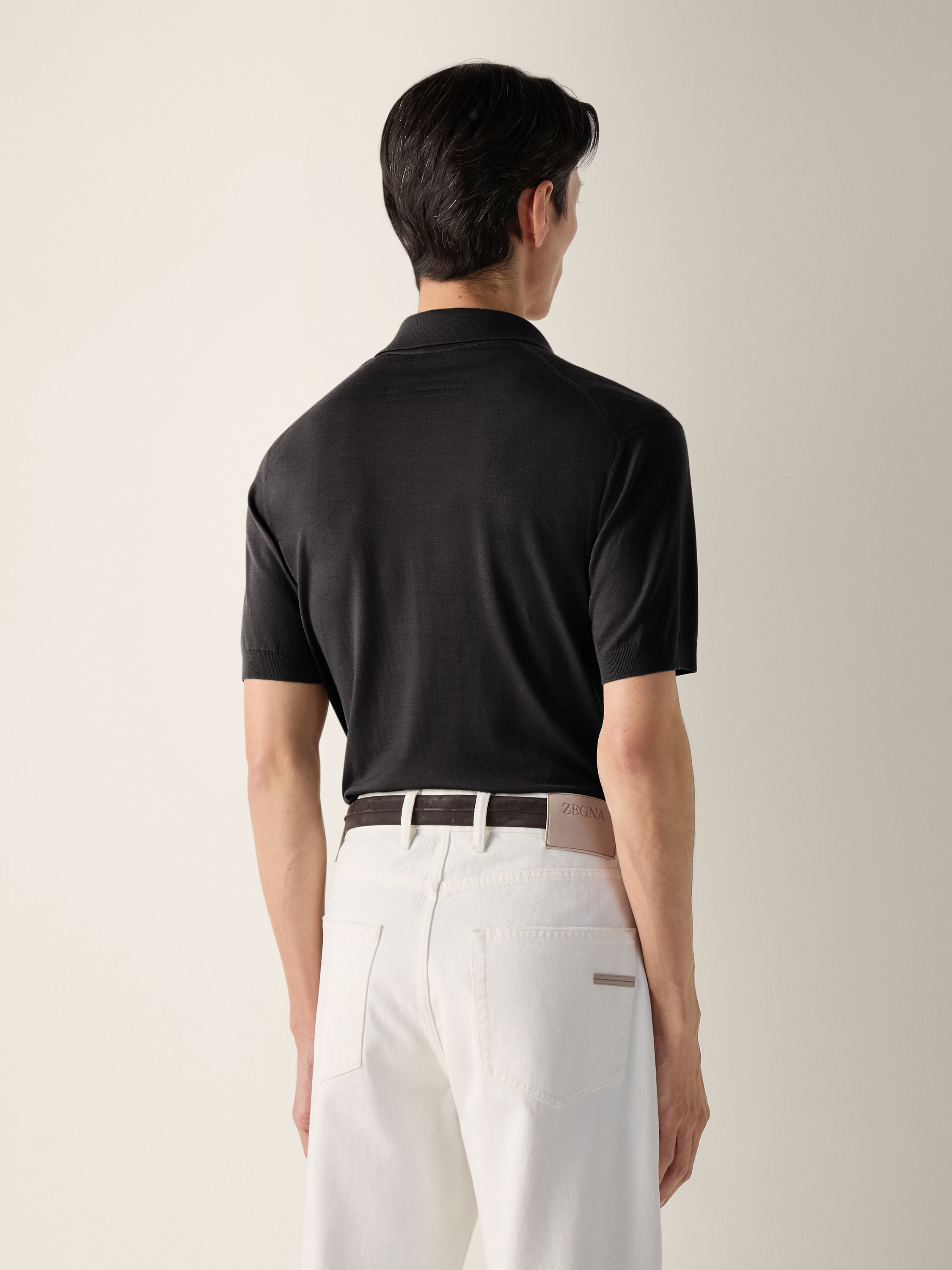 Black Vellus Aureum Polo Shirt Product detail photo #5