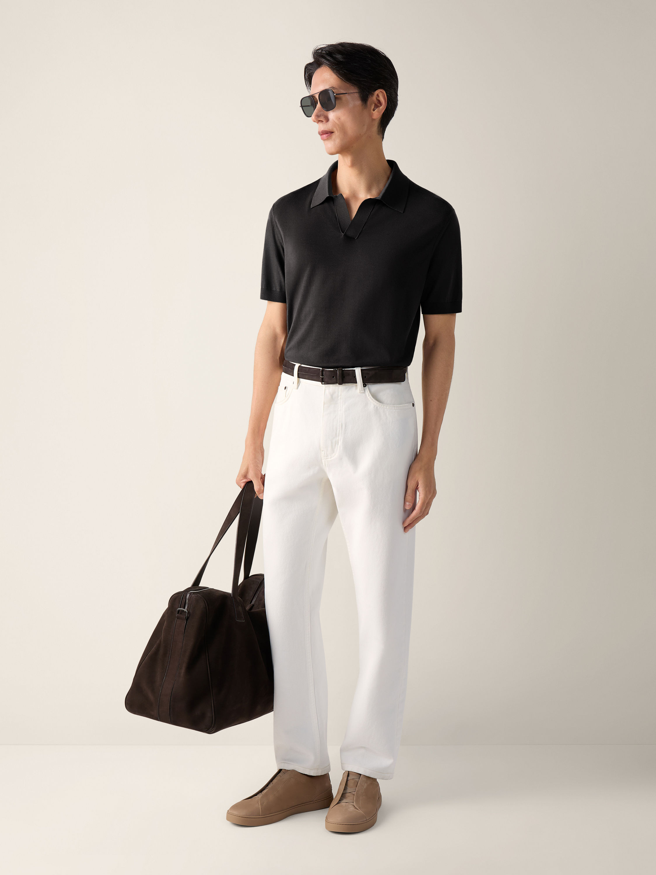 Black Vellus Aureum Polo Shirt Product detail photo #2