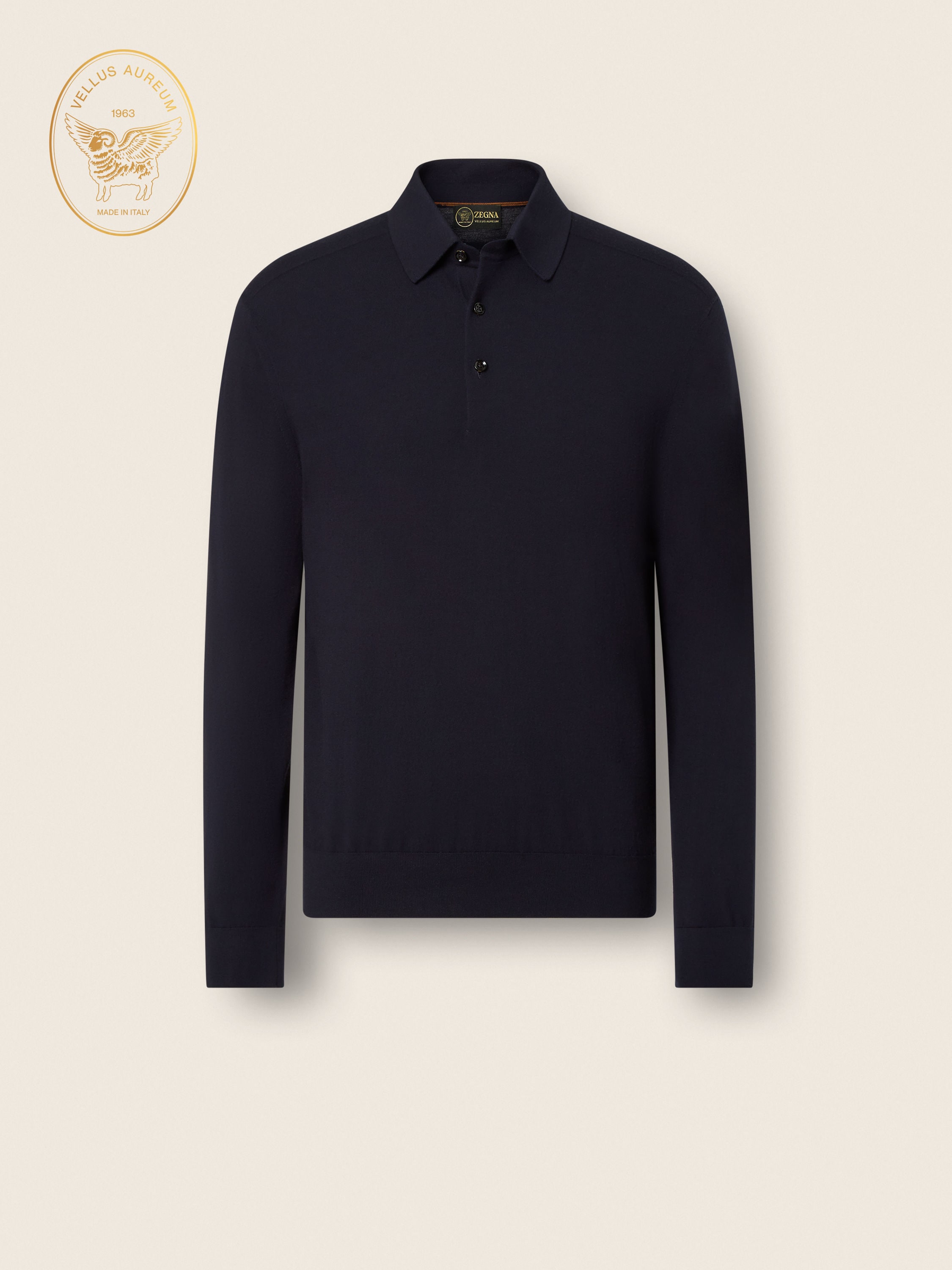Navy Blue Vellus Aureum Polo Shirt Main product photo
