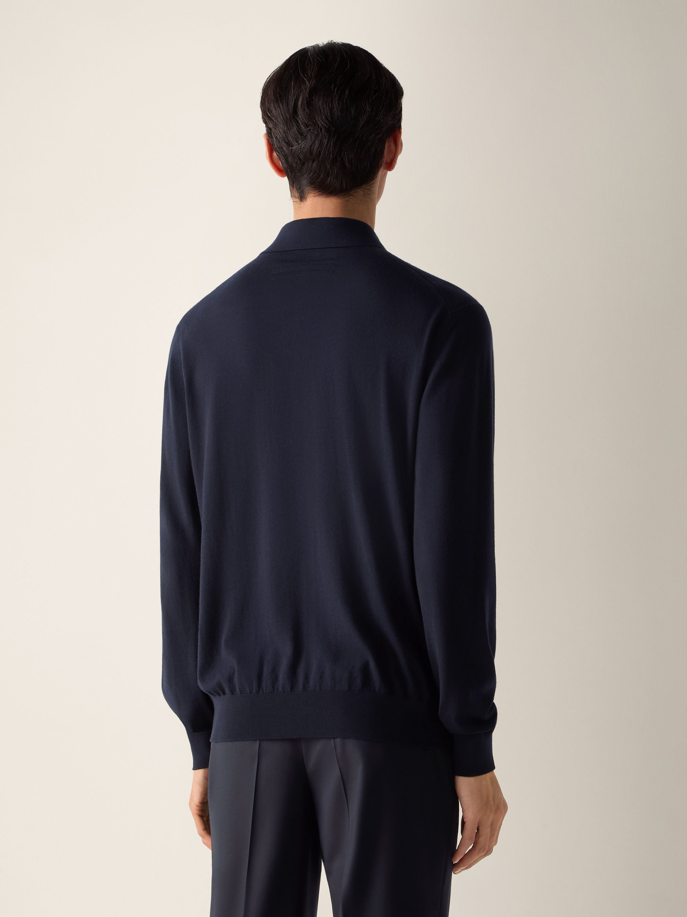 Navy Blue Vellus Aureum Polo Shirt Product detail photo #4