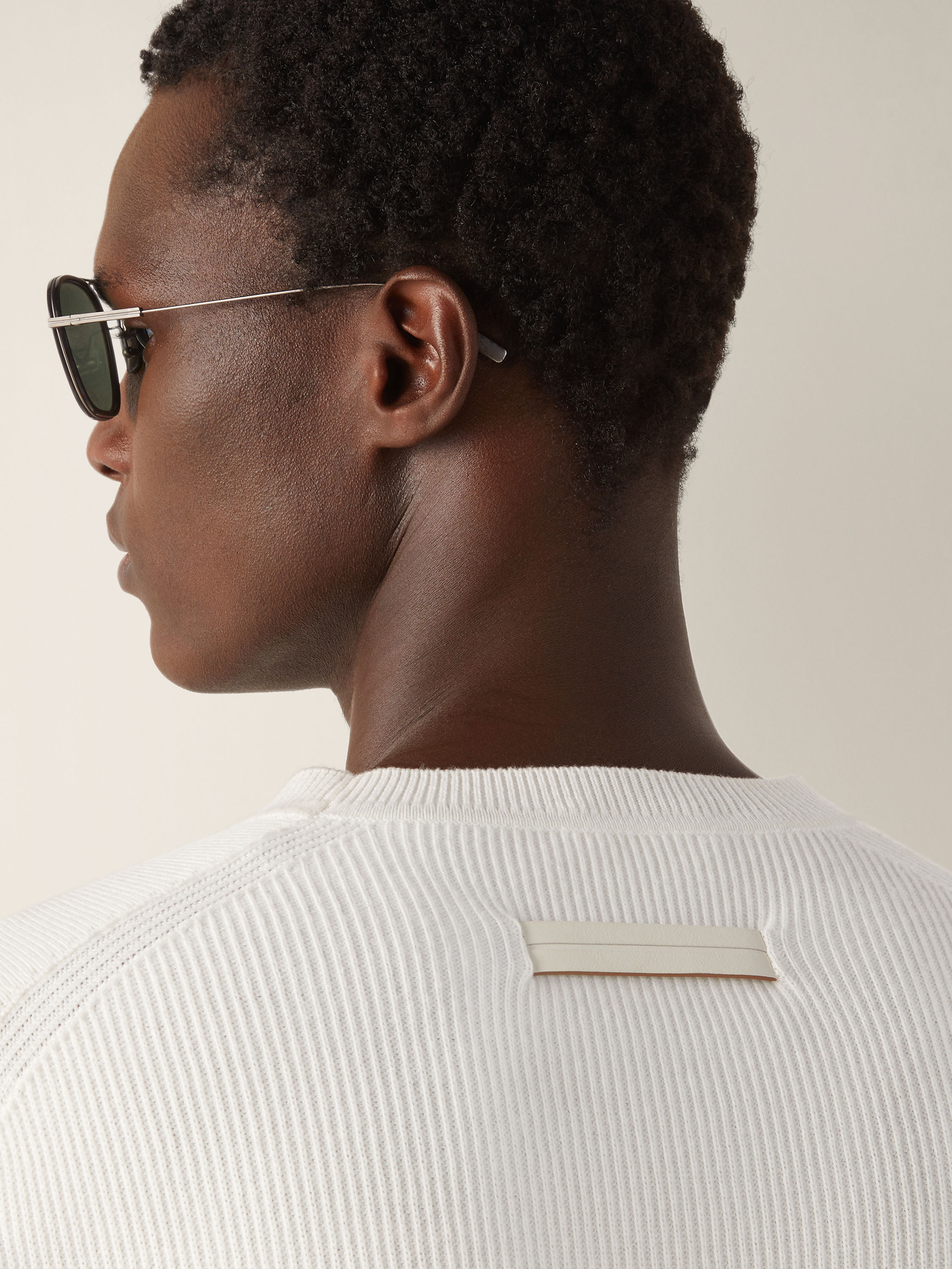 White Vellus Aureum Crewneck Product detail photo #1