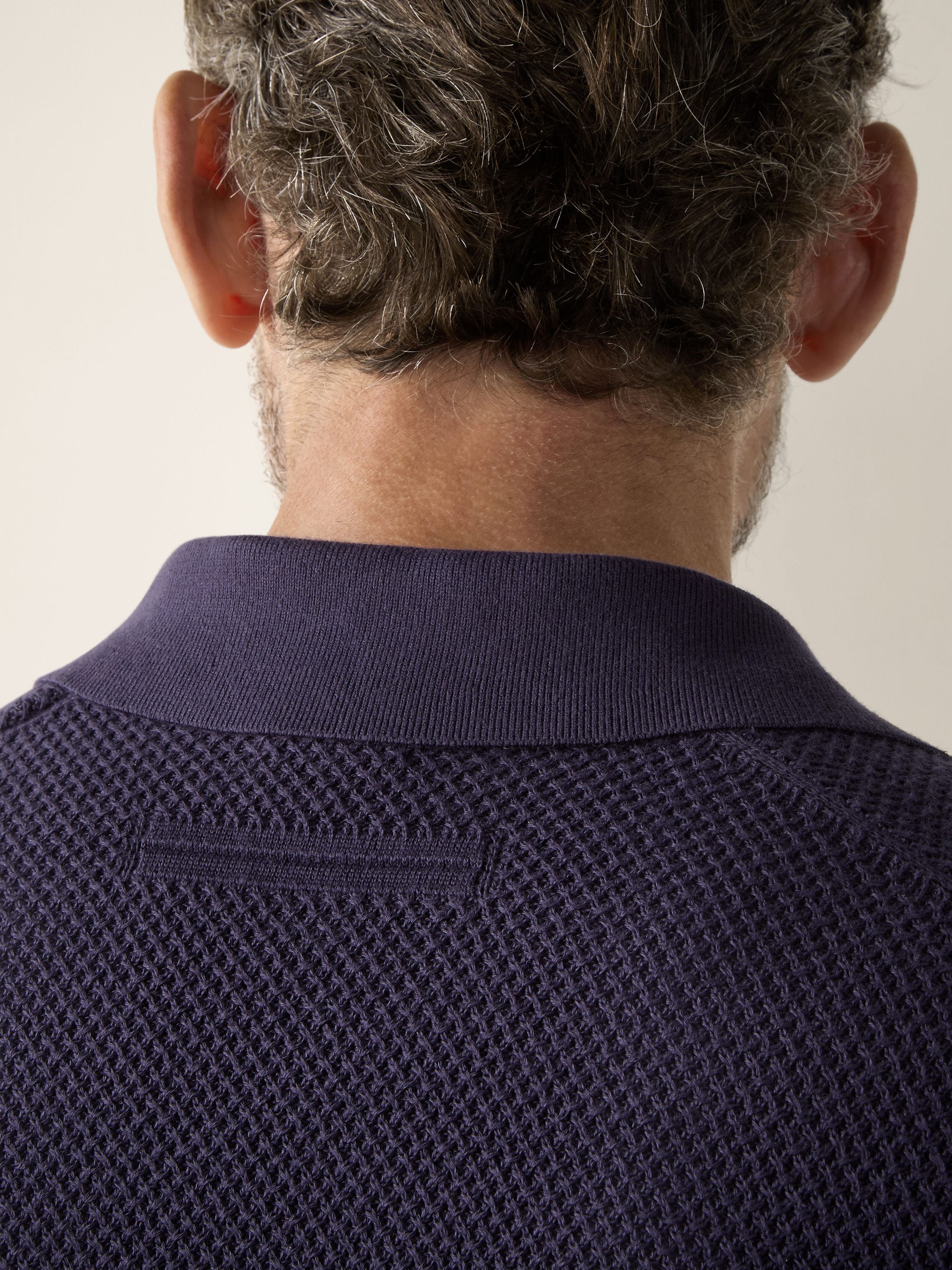 Dark Indigo Blue Premium Cotton Polo Shirt Product detail photo #1