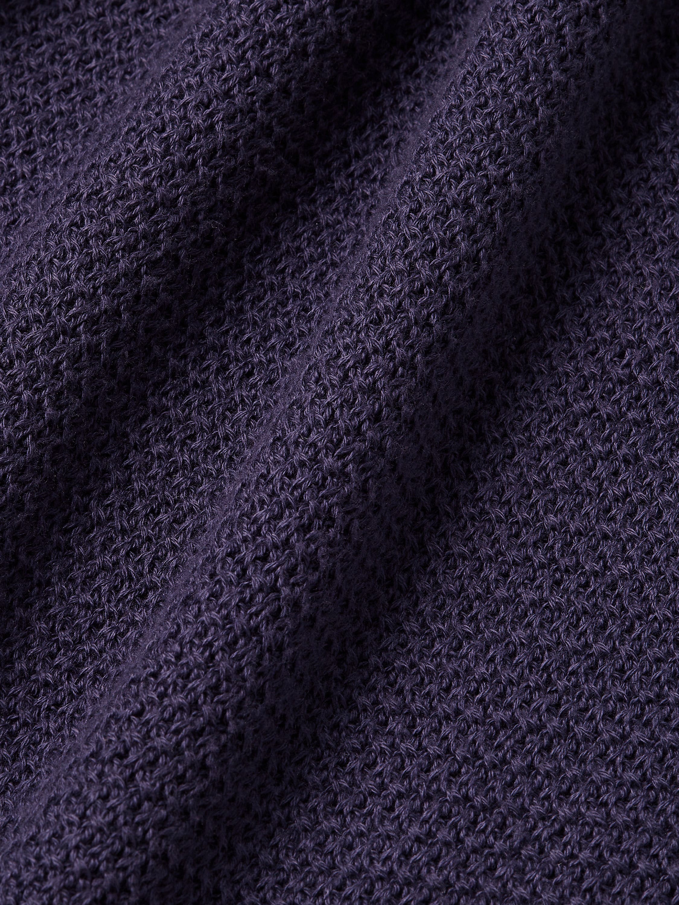 Dark Indigo Blue Premium Cotton Polo Shirt Product detail photo #3