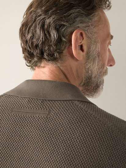 Dark Taupe Premium Cotton Polo Shirt SS26 37109895 | Zegna US