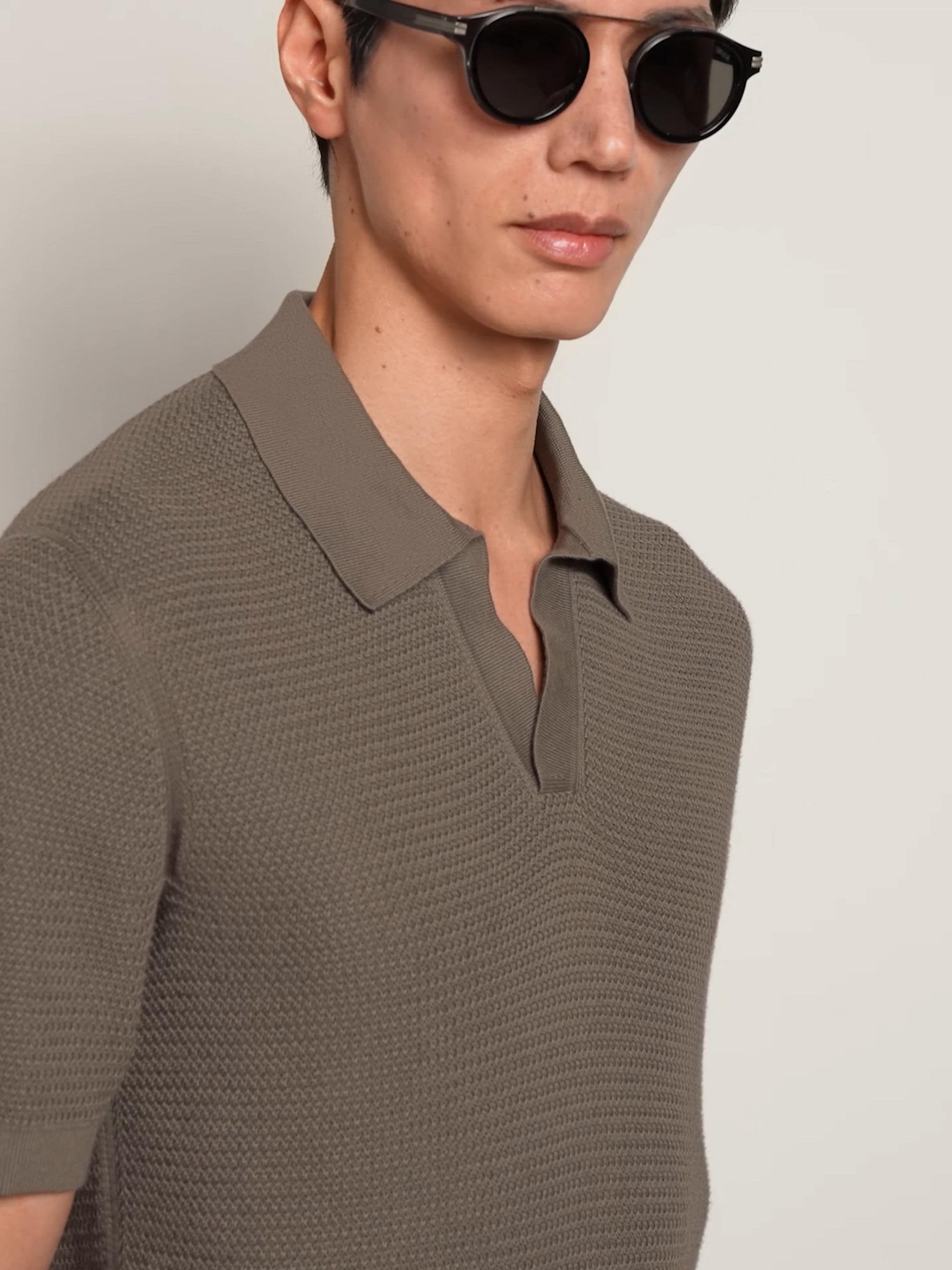 Dark Taupe Premium Cotton Polo Shirt