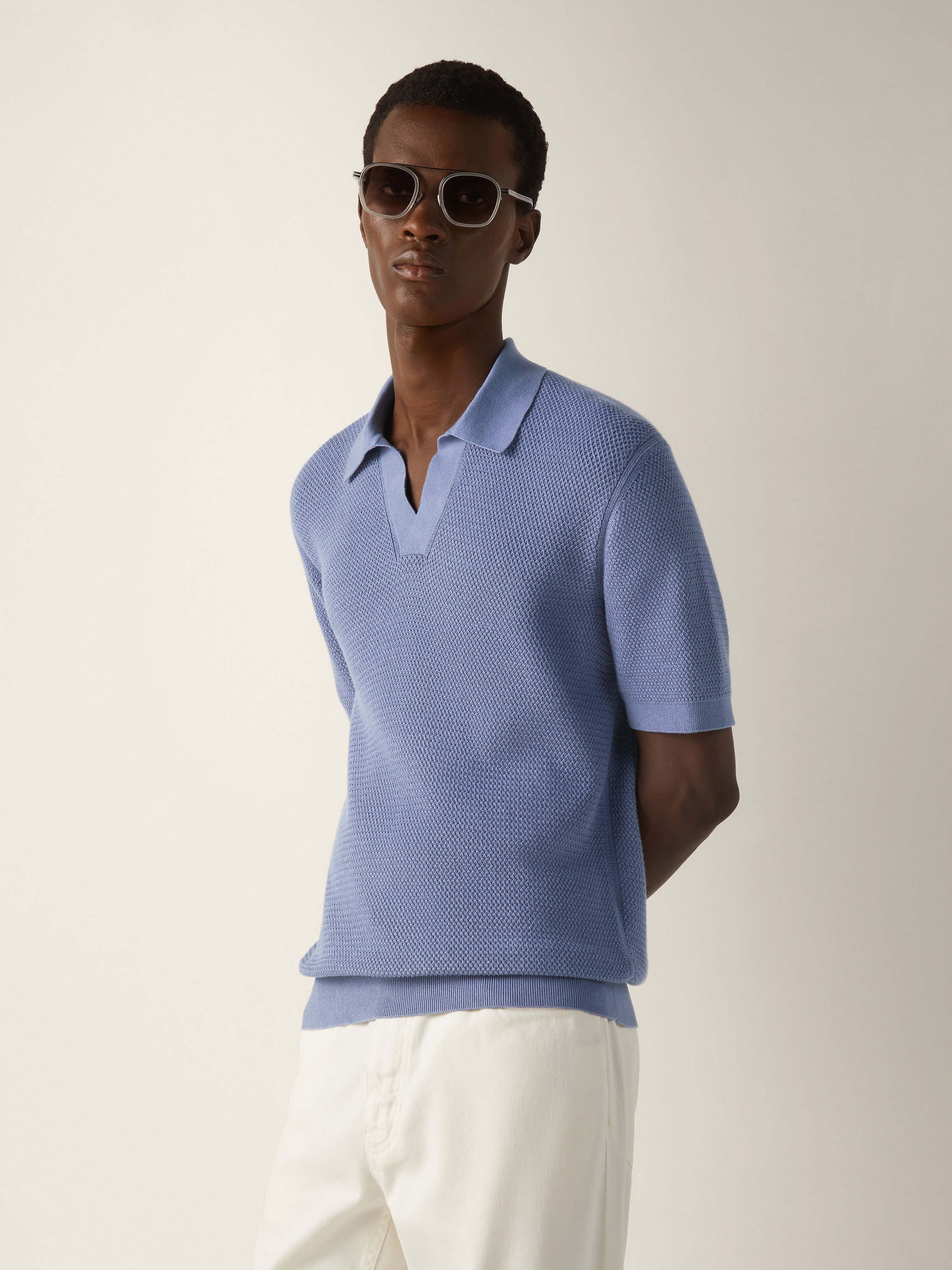 Lilac Premium Cotton Polo Shirt Product detail photo #2