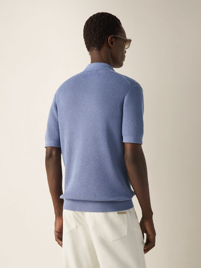 Lilac Premium Cotton Polo Shirt SS26 37109859 | Zegna ROW