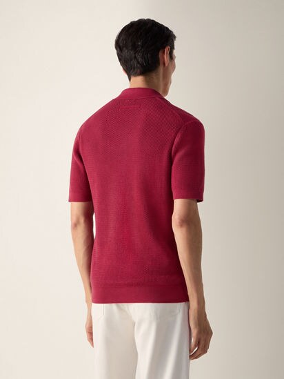 Dark Pink Premium Cotton Polo Shirt SS26 37109887 | Zegna US