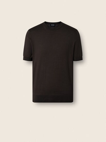ダークブラウン Premium Cotton Tシャツ SS26 37722869 | Zegna JP