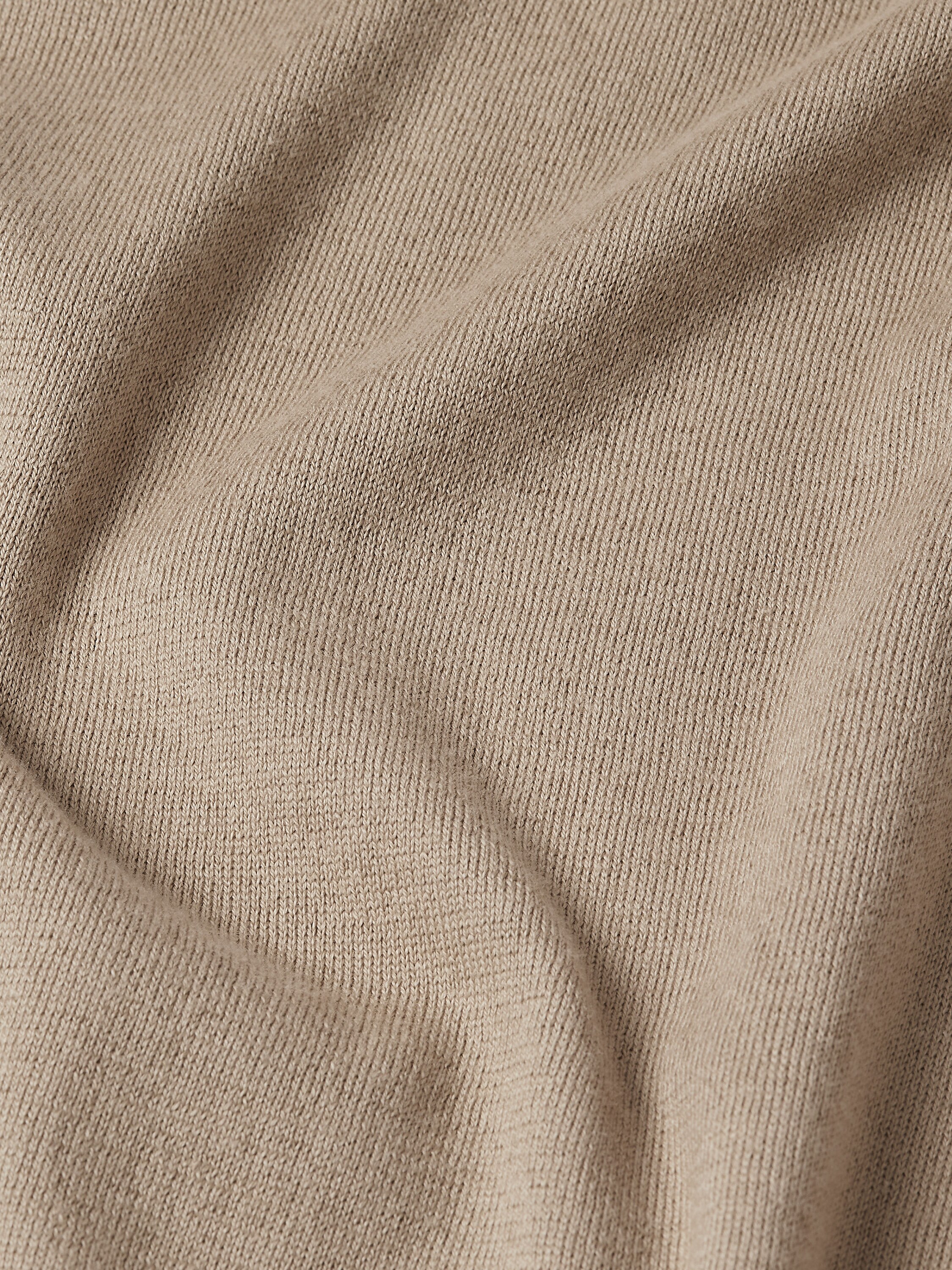 Light Taupe Premium Cotton T-shirt Product detail photo #3