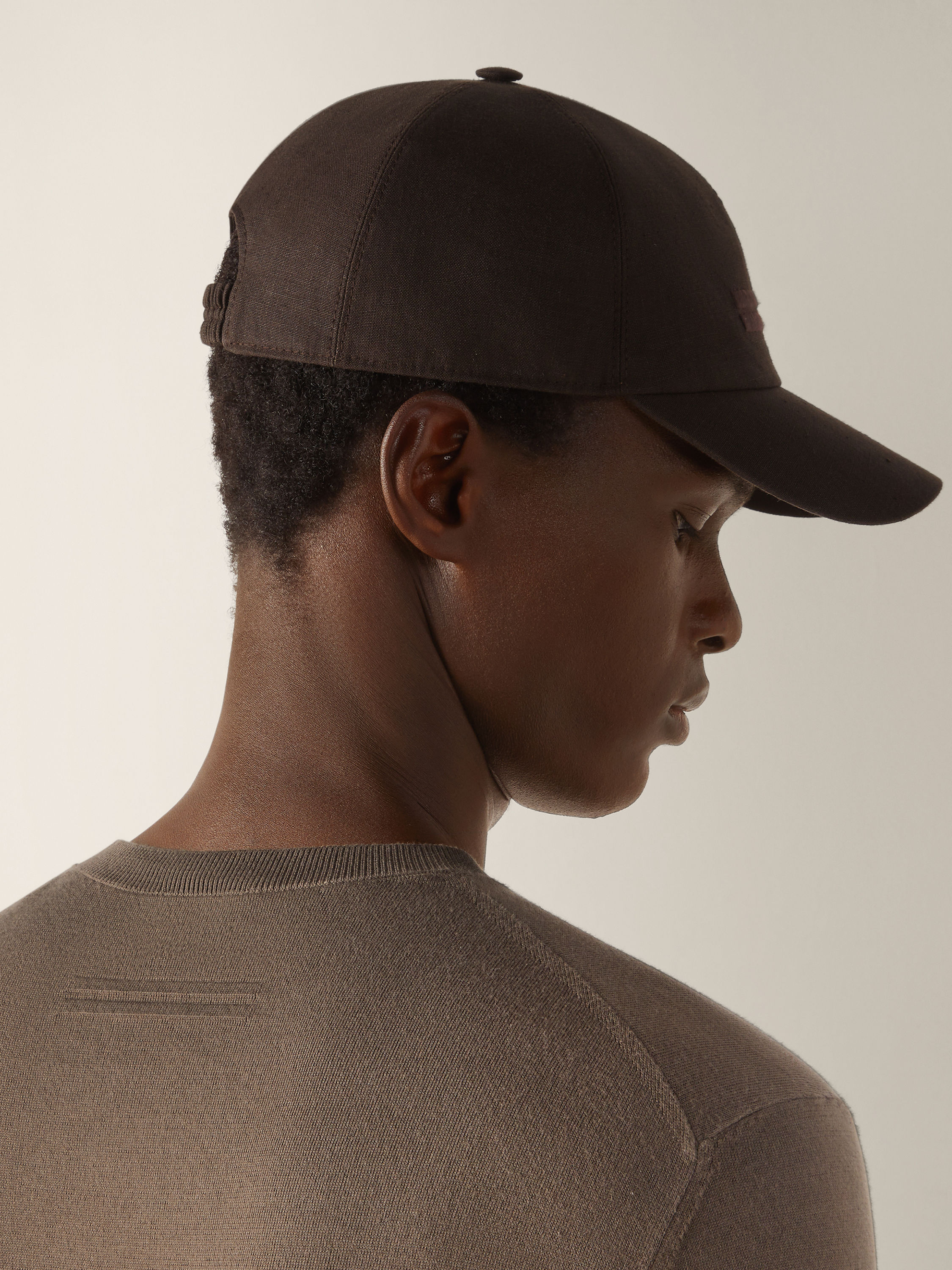 Dark Taupe Premium Cotton T-shirt Product detail photo #1