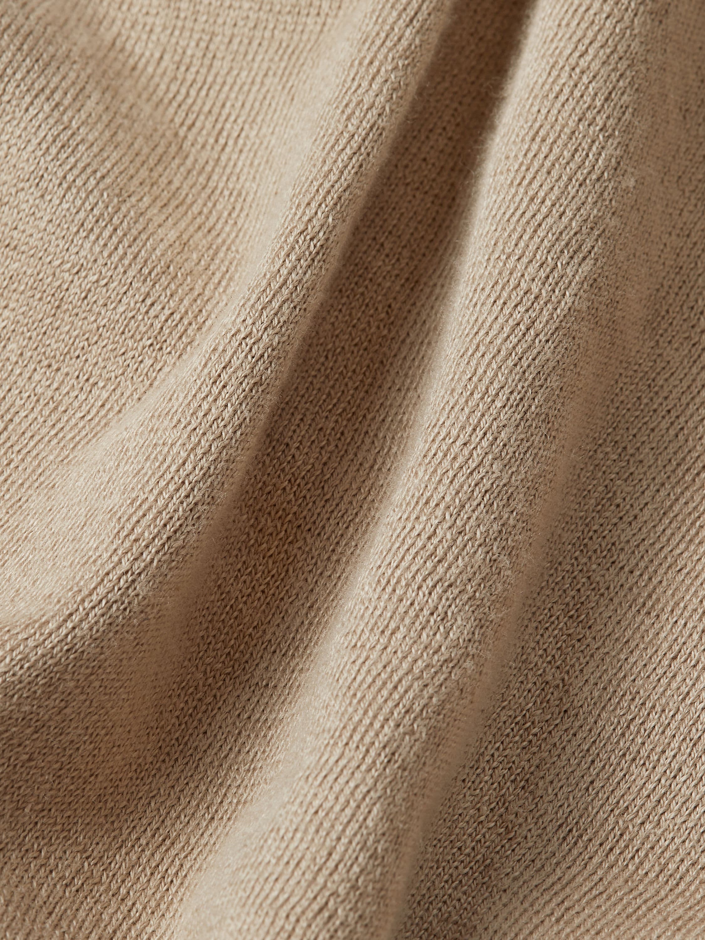 Light Taupe Premium Cotton Polo Shirt Product detail photo #3