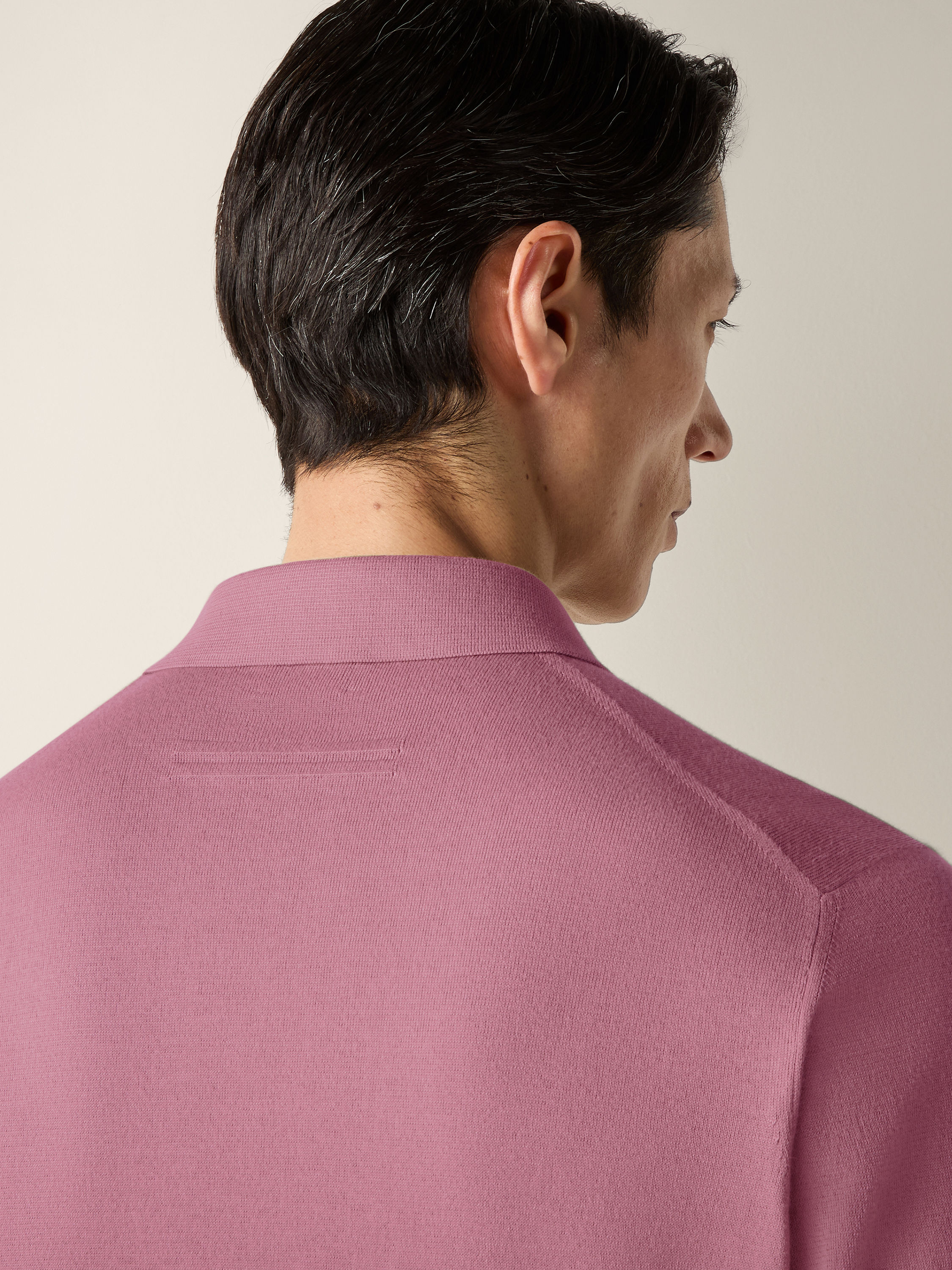 Poloshirt aus Premium Cotton in Rosa Detailfoto #1 des Produkts