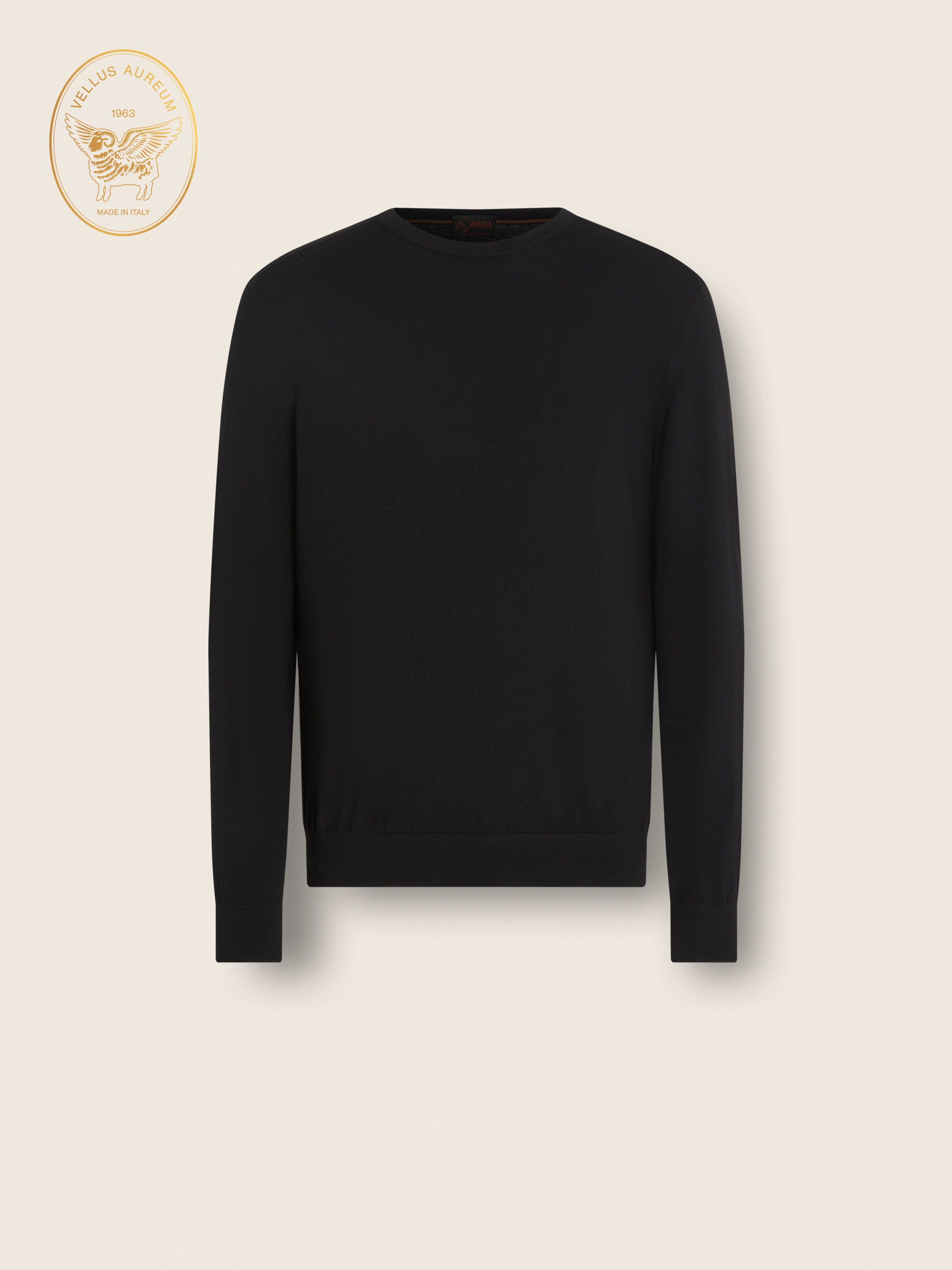 黑色 Vellus Aureum 圆领针织衫 产品主图