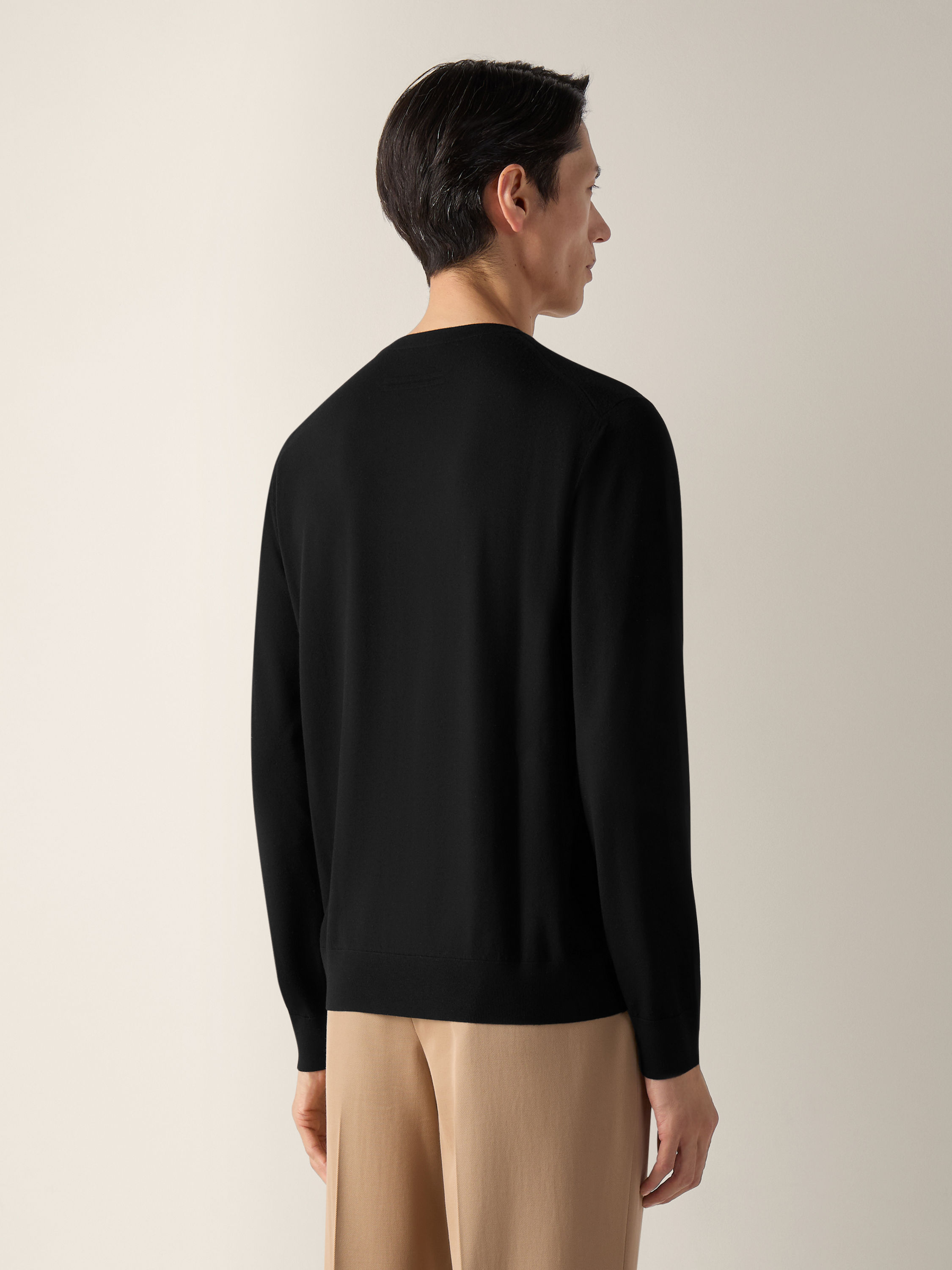 黑色 Vellus Aureum 圆领针织衫 产品细节图 #4