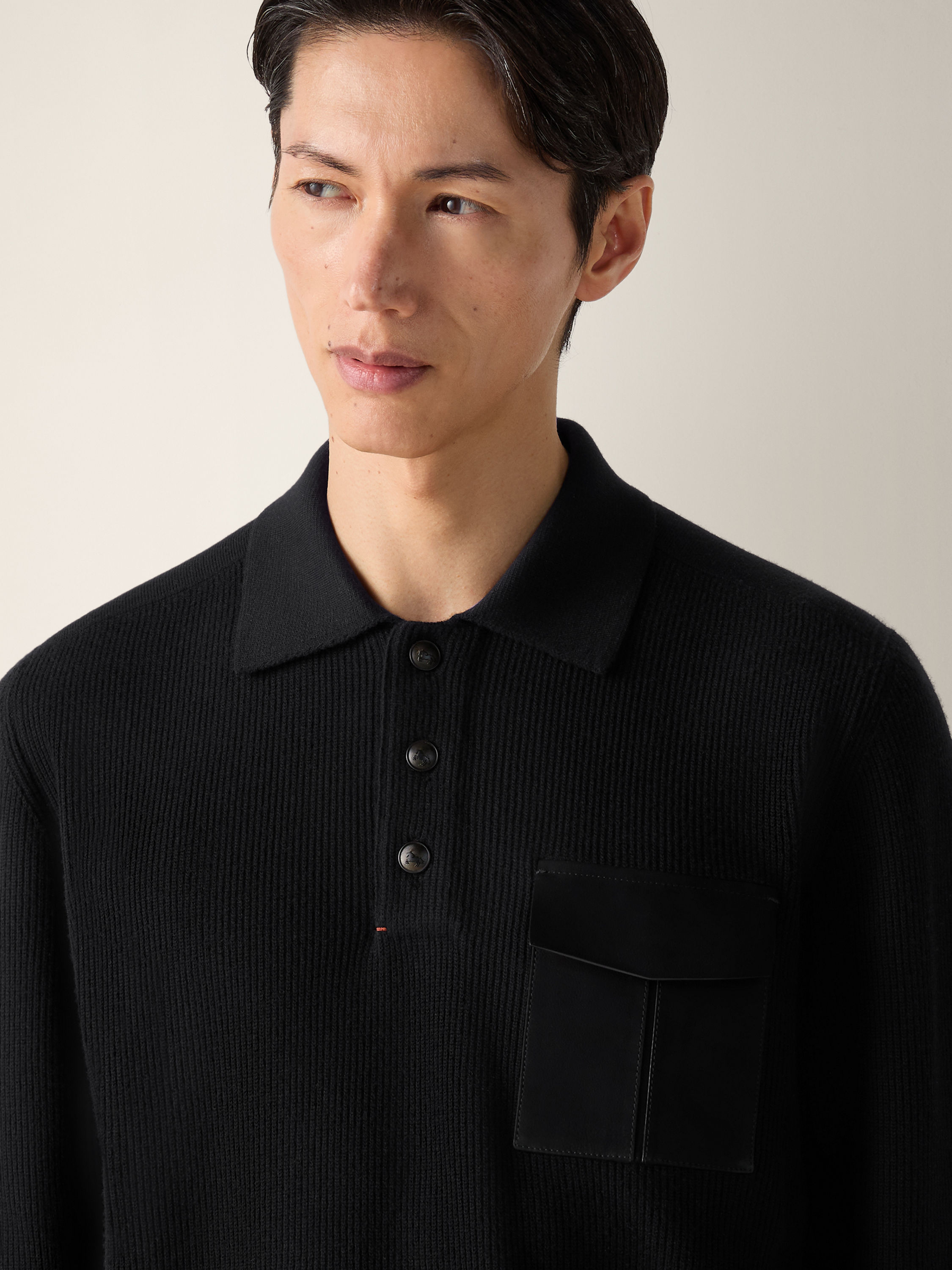 Black Vellus Aureum Polo Shirt Product detail photo #1