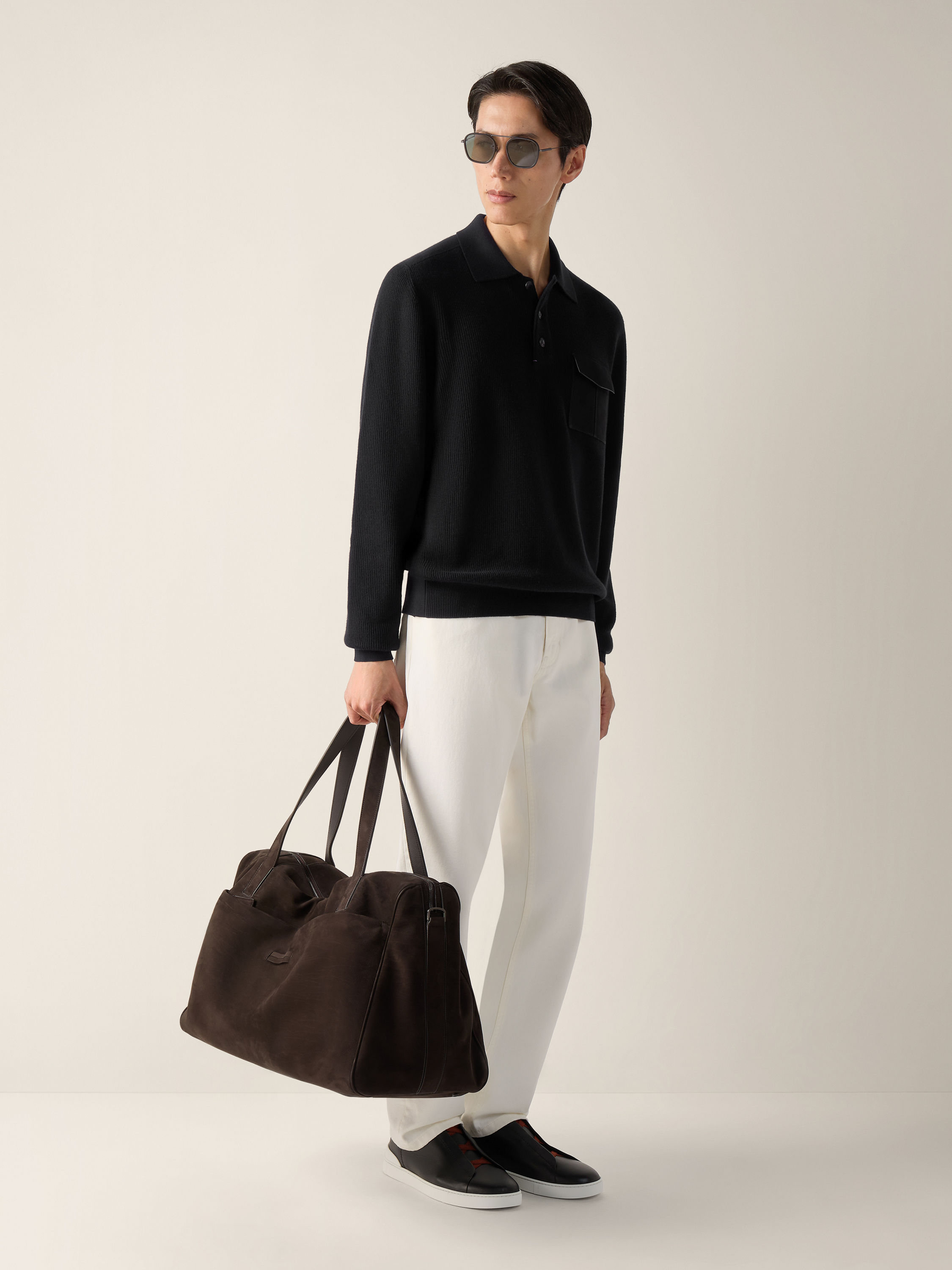 Black Vellus Aureum Polo Shirt Product detail photo #2