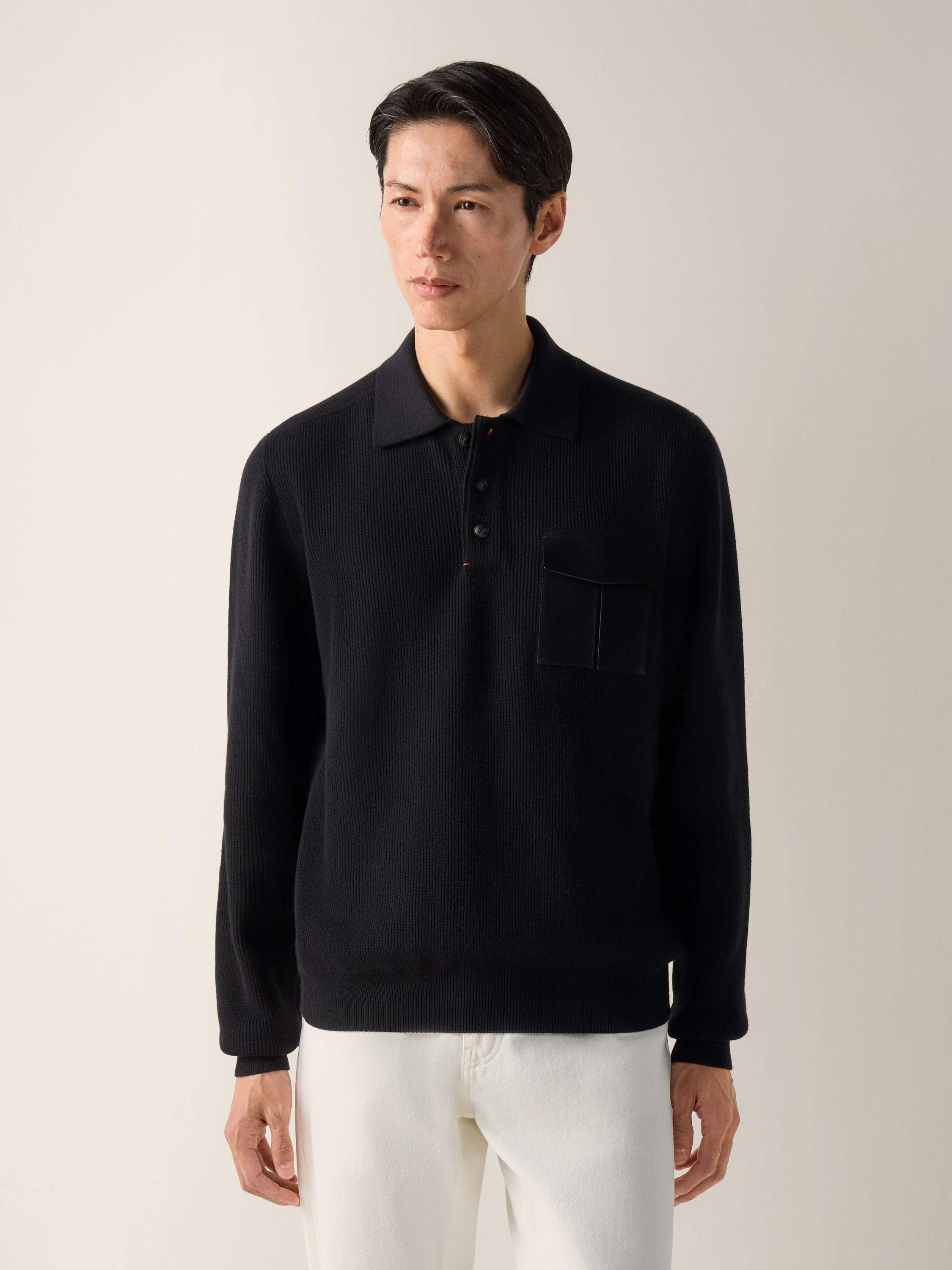 Black Vellus Aureum Polo Shirt Product detail photo #3