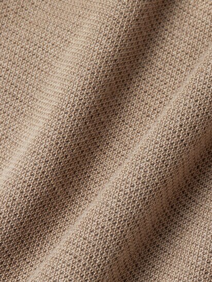 ライトトープ カシミヤ&シルク ポロシャツ SS26 37147906 | Zegna JP