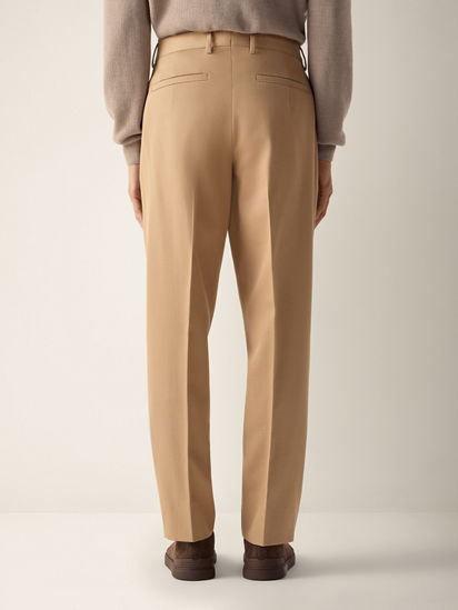Beige Cotton and Wool Pants SS26 37173997 | Zegna PL