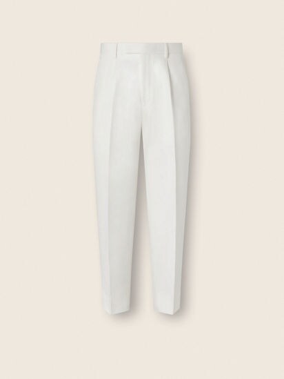 ホワイト コットン&リネン パンツ SS26 37157753 | Zegna JP