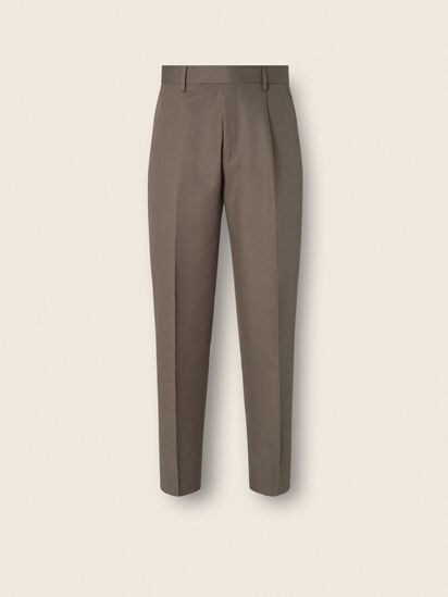 ダークトープ コットン&リネン パンツ SS26 37167967 | Zegna JP
