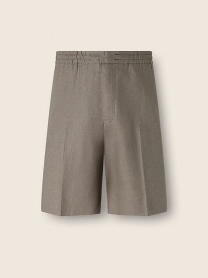 ダークトープ Oasi Linoショートパンツ SS26 37663877 | Zegna JP