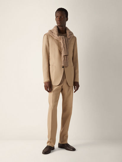 Beige Oasi Lino Pants SS26 37138949 | Zegna DK