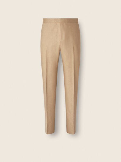 Beige Oasi Lino Pants SS26 37138949 | Zegna AT