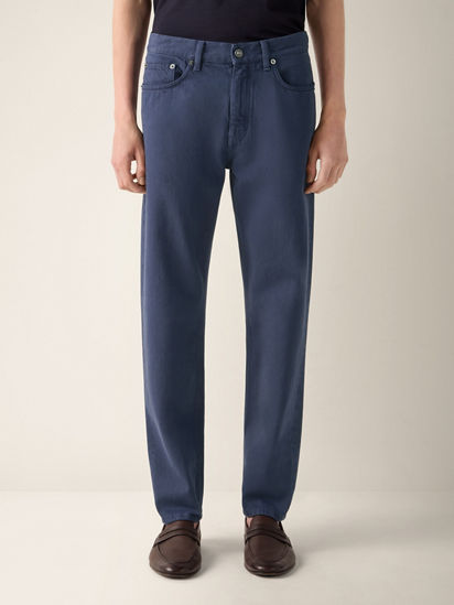 ダークインディゴブルー コットンRocciaパンツ SS26 37149560 | Zegna JP