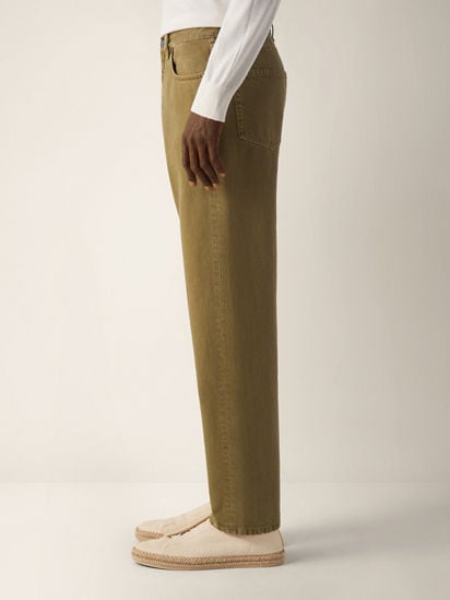 Olive Green Cotton Roccia Pants SS26 37149577 | Zegna NL