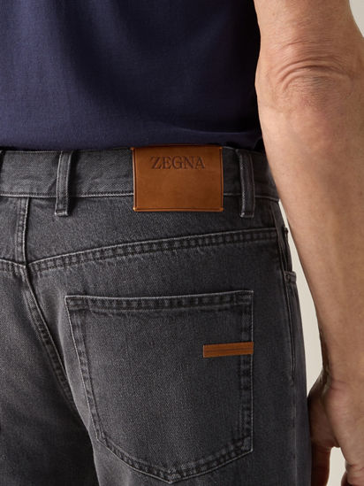 Black Stone-washed Cotton Roccia Jeans SS26 37301436 | Zegna FR