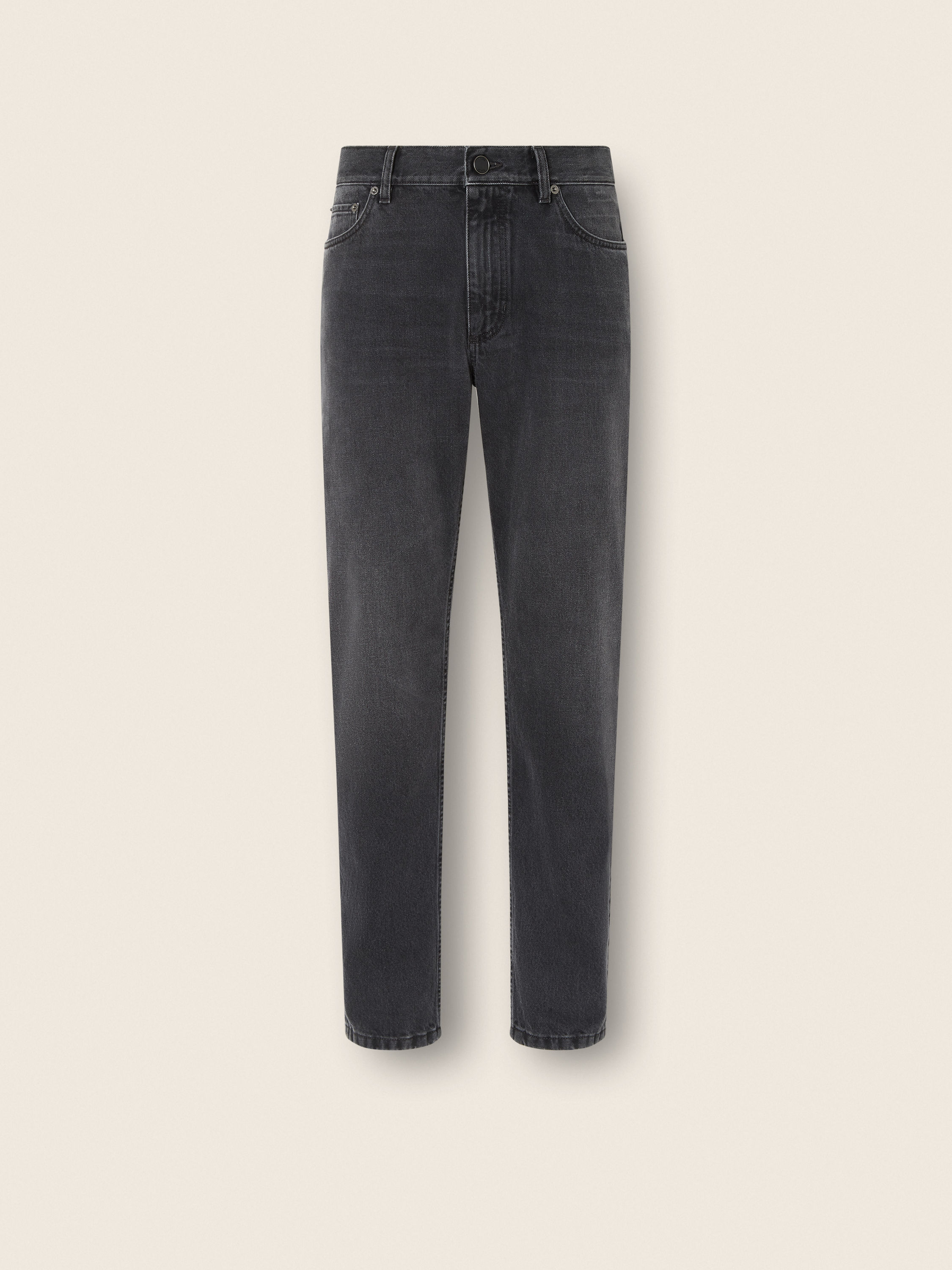 Black Stone-washed Cotton Roccia Jeans Main product photo